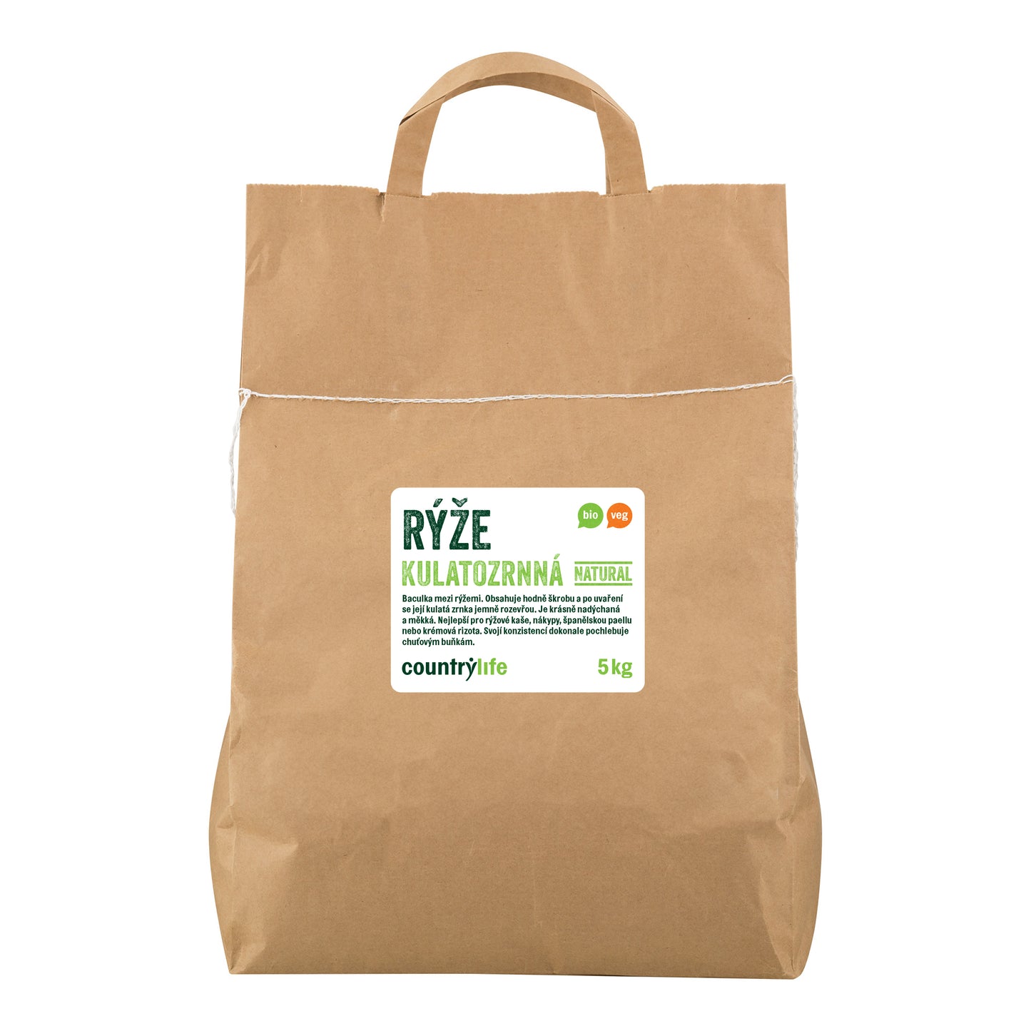 111118 Rýže kulatozrnná natural 5 kg BIO COUNTRY LIFE-1