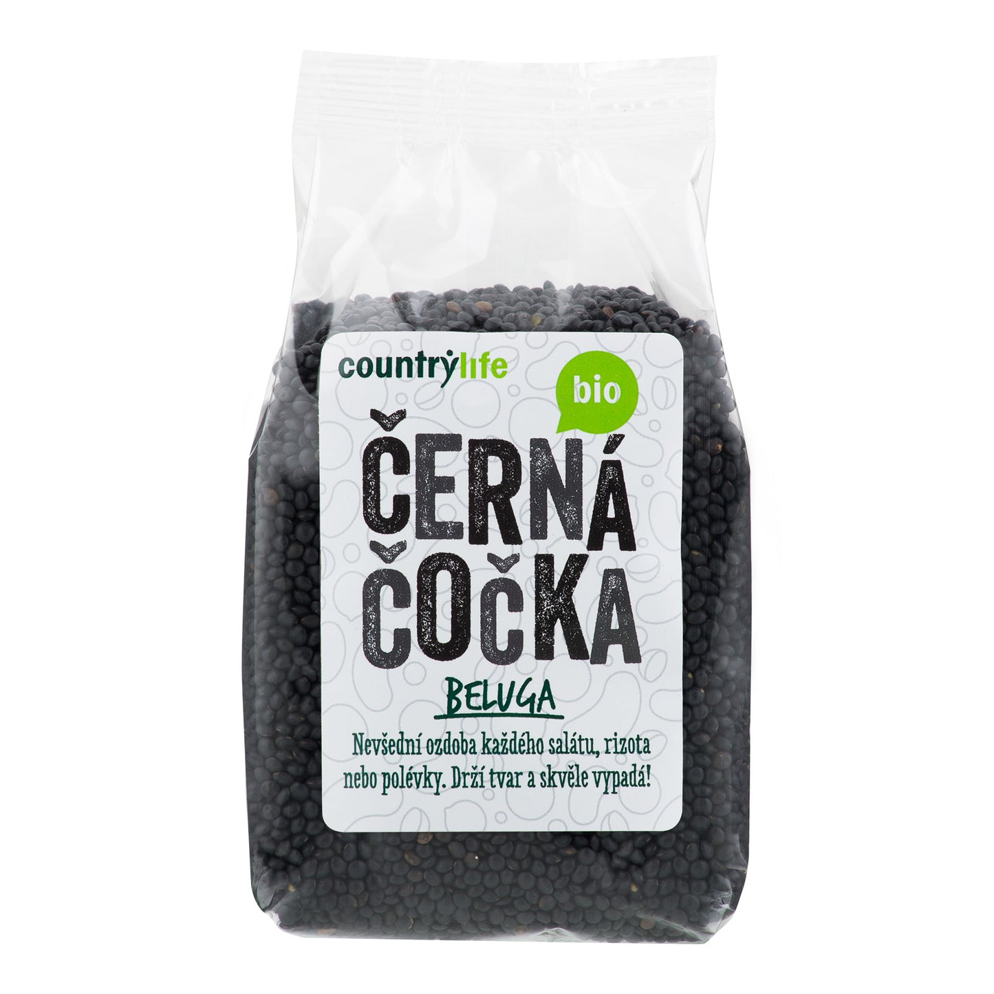120058 Čočka černá beluga 500 g BIO COUNTRY LIFE -1