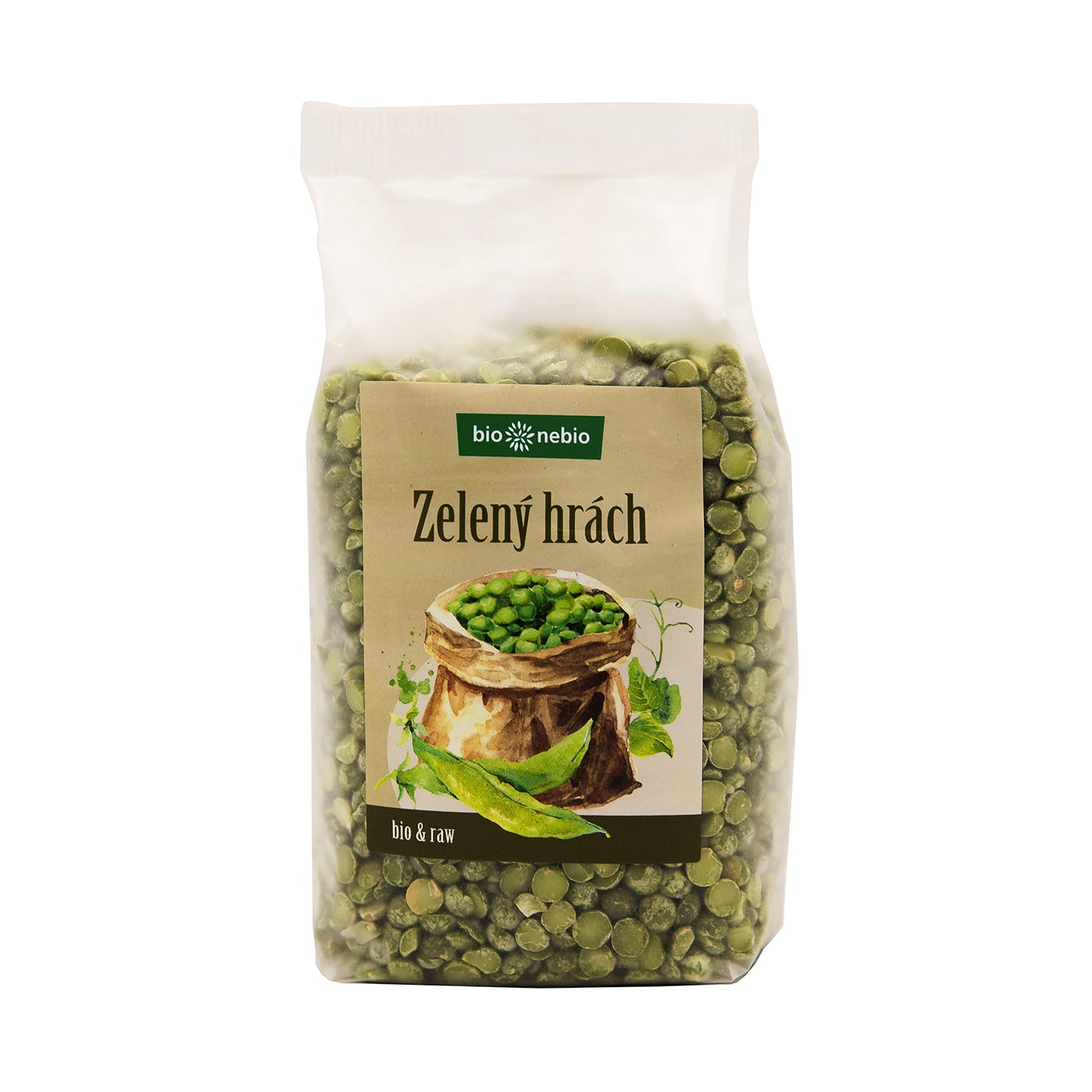 120101 Hrách zelený půlený 500 g BIO BIO NEBIO-1