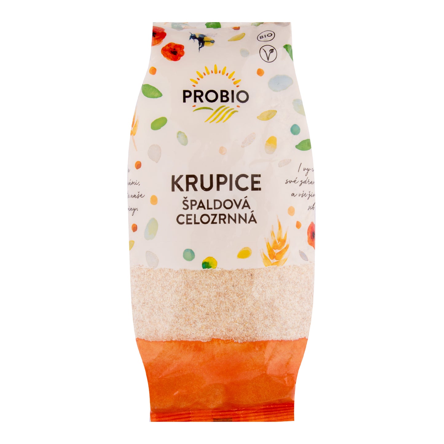210066 Krupice špaldová celozrnná 400 g BIO PROBIO-1