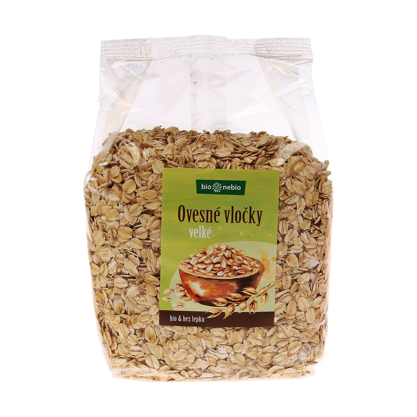220083 Vločky ovesné bezlepkové velké 500 g BIO BIO NEBIO-1
