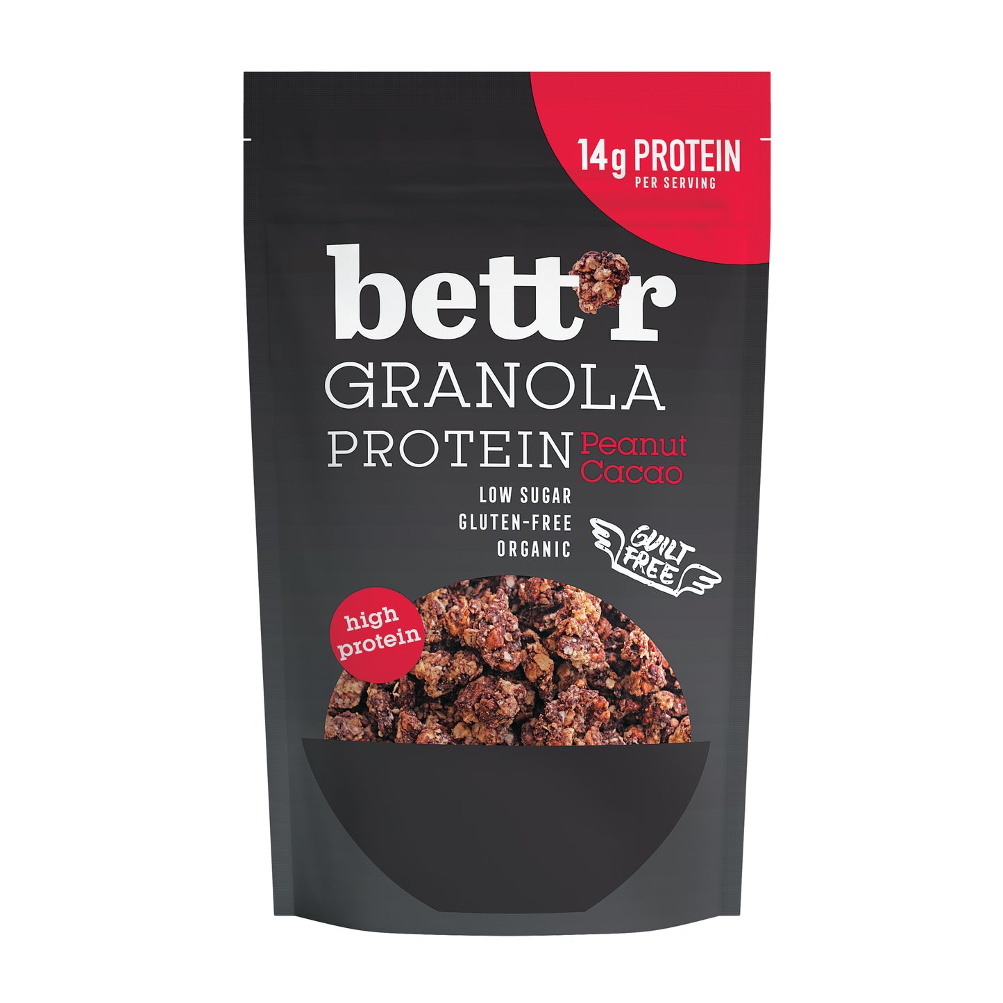 230137 Granola proteinová s arašídy a kakaem bezlepková 300 g BIO BETT´R-1