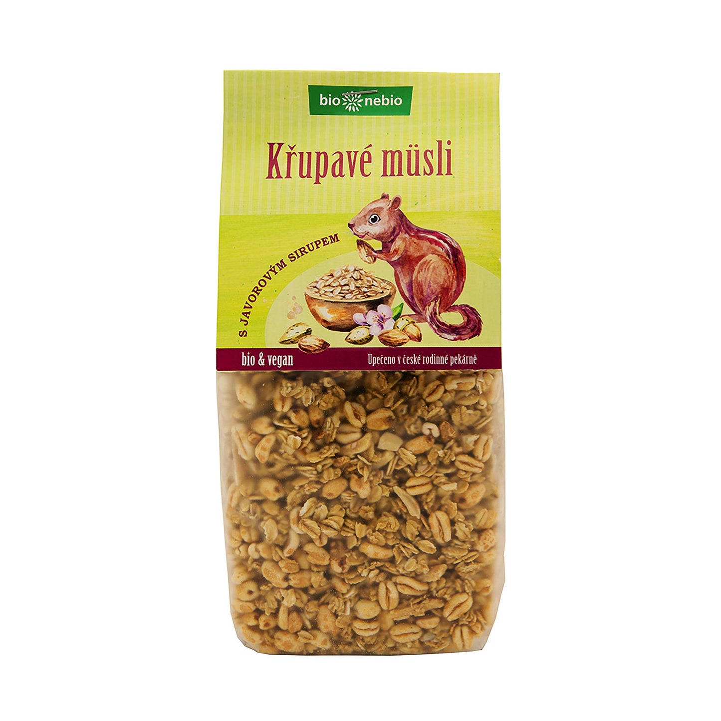 230142 Müsli Nebuď hloupý! Křupavé s javorovým sirupem 270 g BIO BIO NEBIO-1