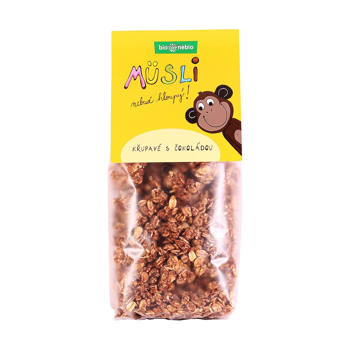 230153 Müsli Nebuď hloupý! Křupavé s čokoládou 300 g BIO BIO NEBIO-1