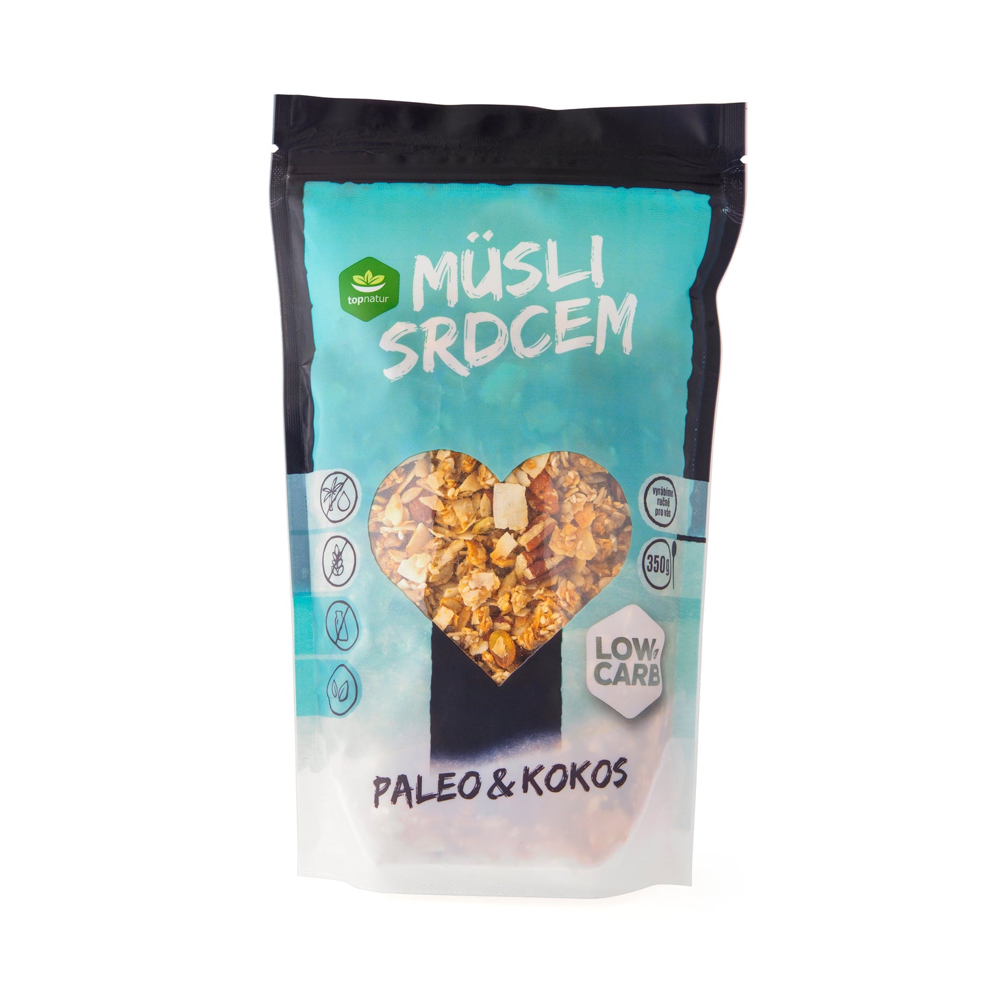 233081 Müsli srdcem paleo & kokos LOW CARB 350 g TOPNATUR-1