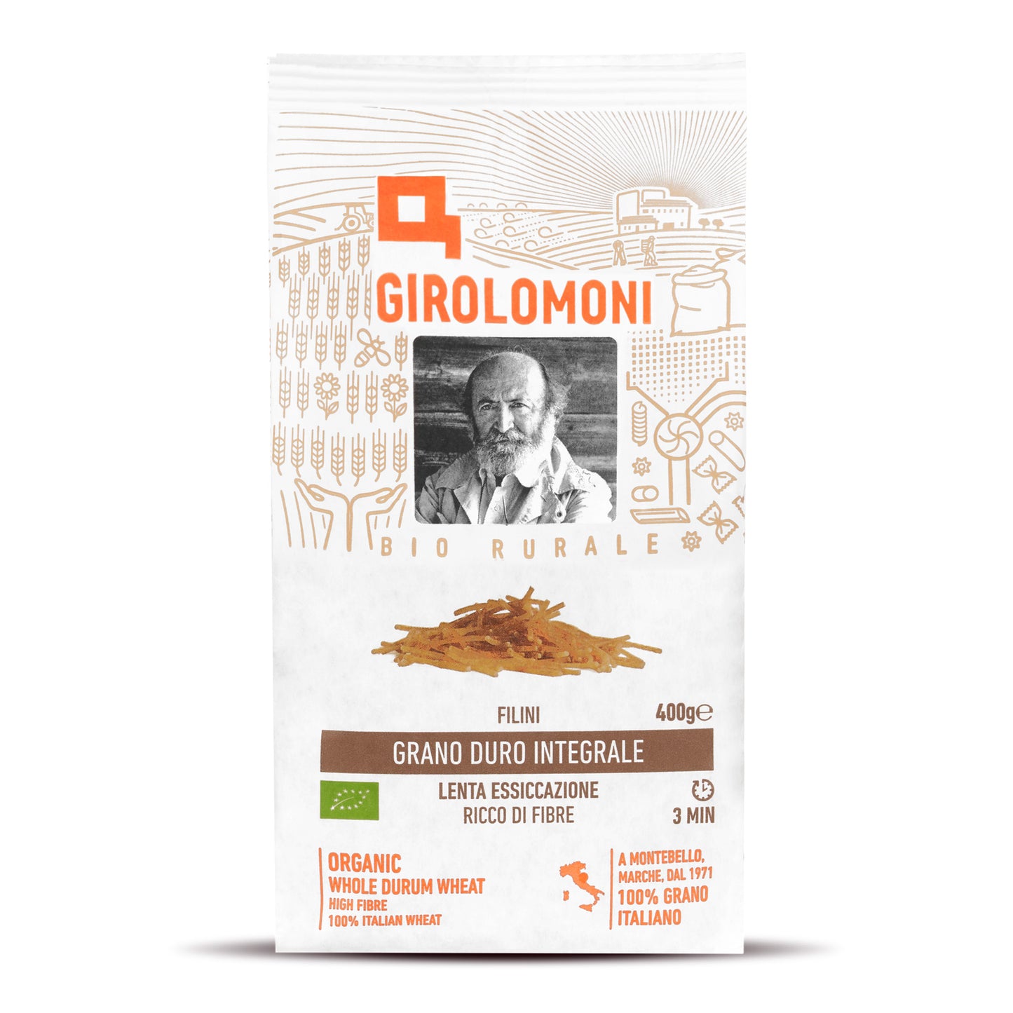 260142 Těstoviny filini celozrnné semolinové 400 g BIO GIROLOMONI-1
