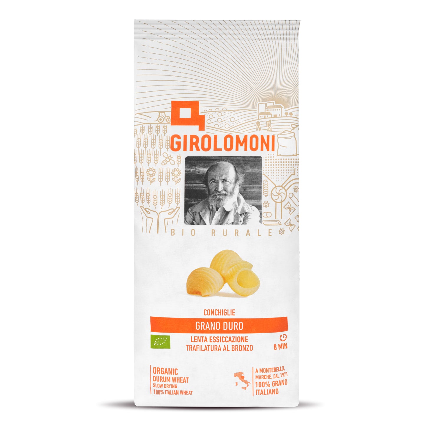 260145 Těstoviny conchiglie semolinové 500 g BIO GIROLOMONI-1