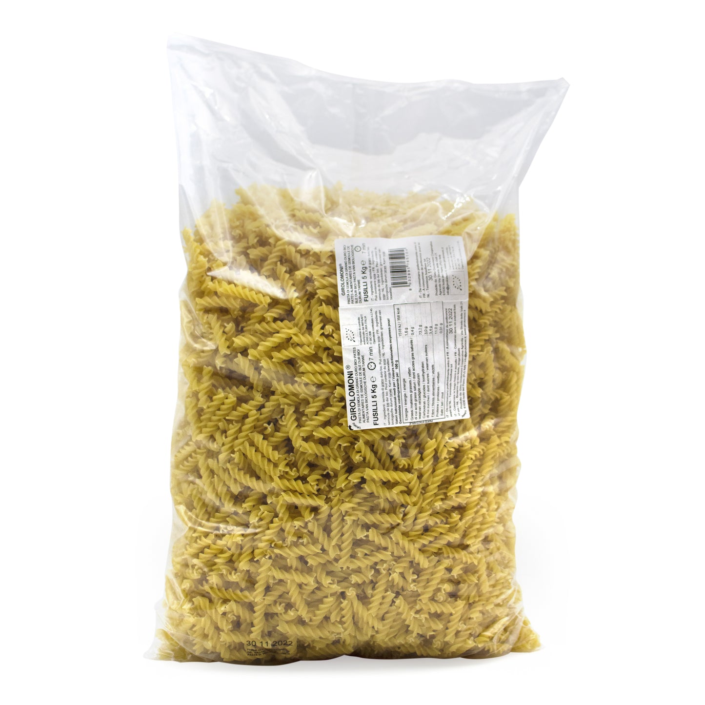 260157 Těstoviny fusilli semolinové 5 kg BIO GIROLOMONI-1