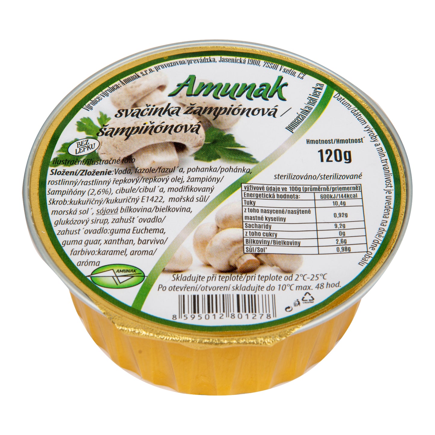 313008 Svačinka žampiónová 120 g AMUNAK-1