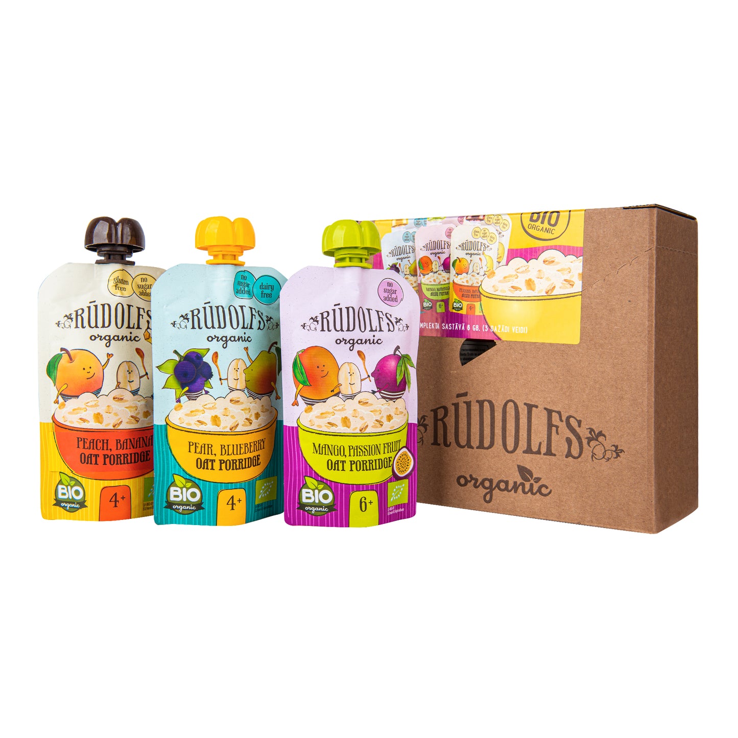 330101 Sada kapsička ovocná s ovesnou kaší různé druhy 660 g BIO   RUDOLFS-1