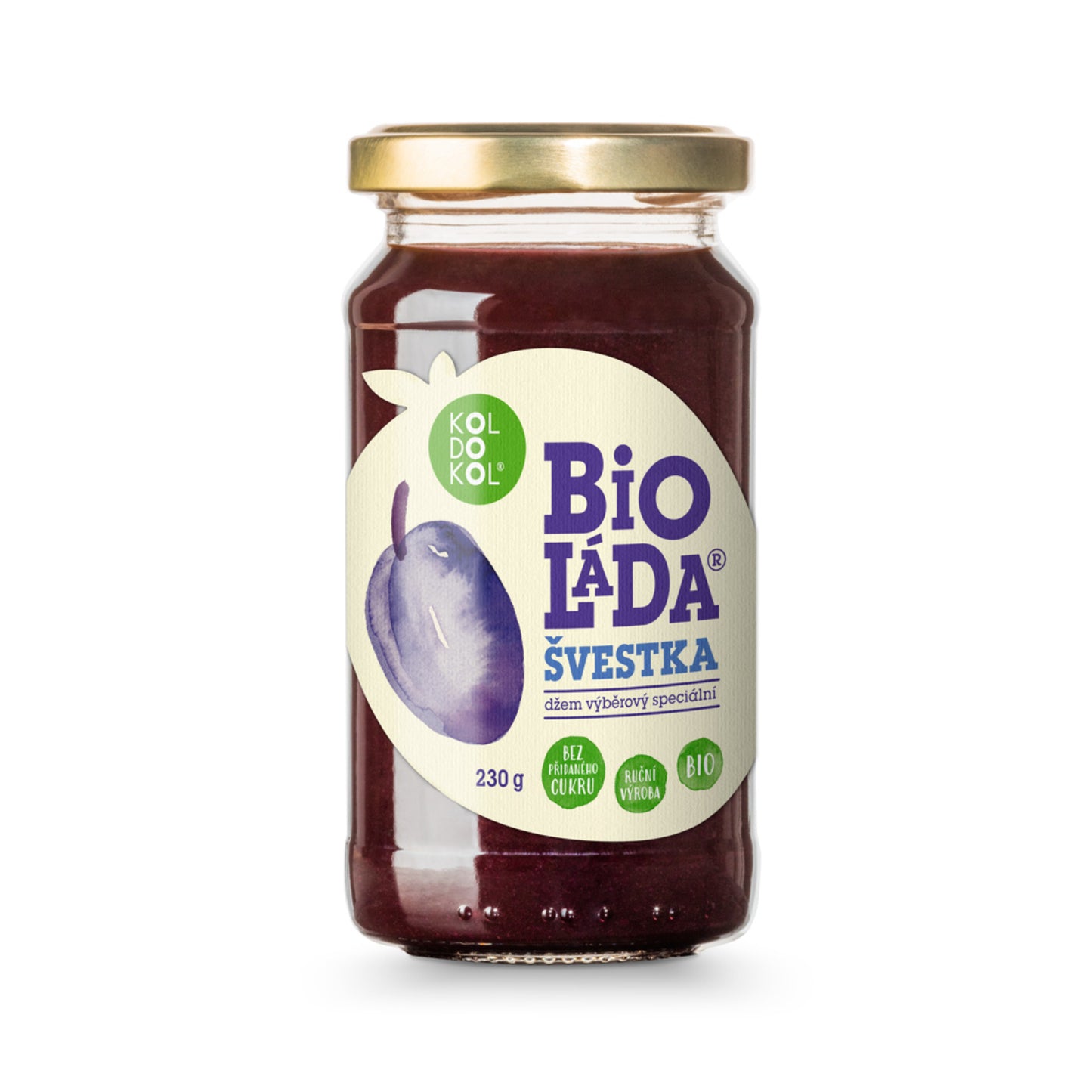 330110 Bioláda pomazánka ovocná švestka 230 g BIO KOLDOKOL-1