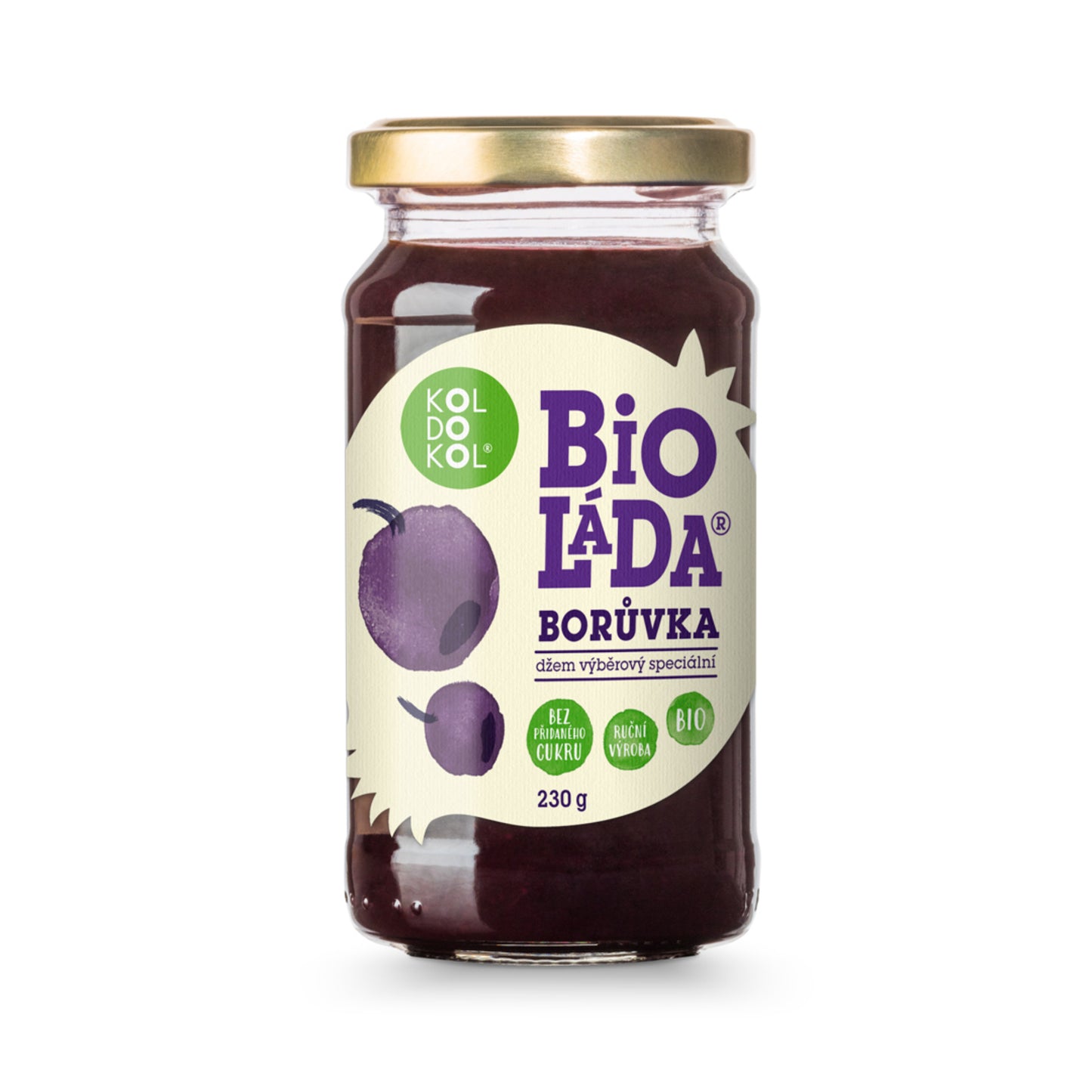 330117 Bioláda pomazánka ovocná borůvka 230 g BIO KOLDOKOL-1