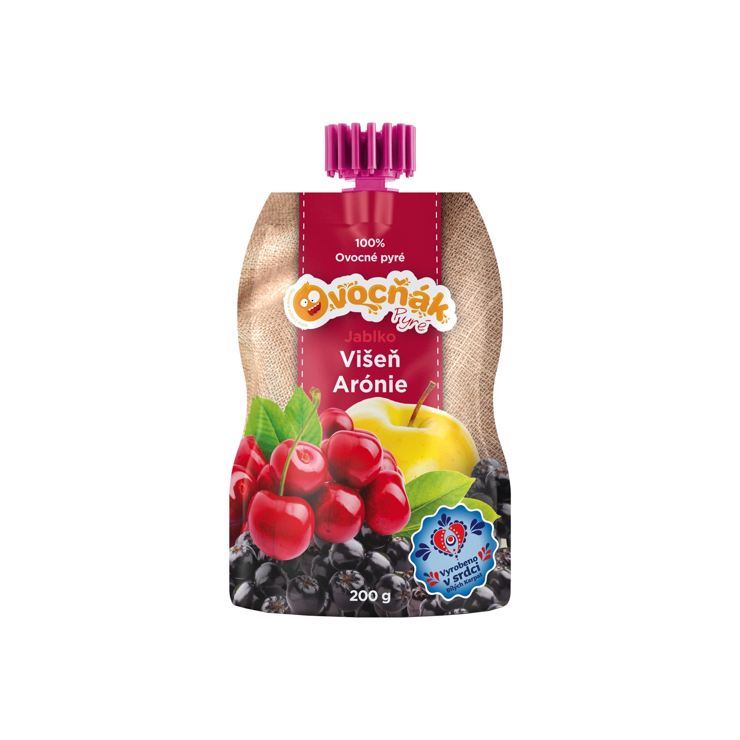 332058 Kapsička Jablko-Višeň-Arónie 200 g OVOCŇÁK-1