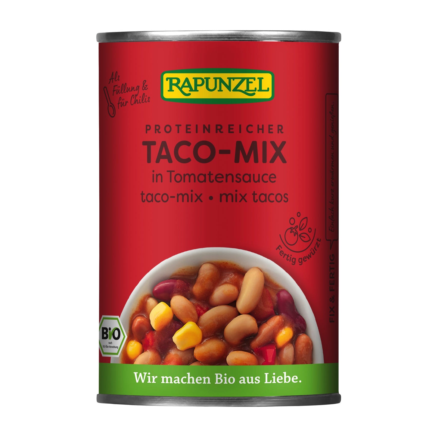 341079 Směs fazolí sterilovaná Taco-Mix 400 g BIO RAPUNZEL-1