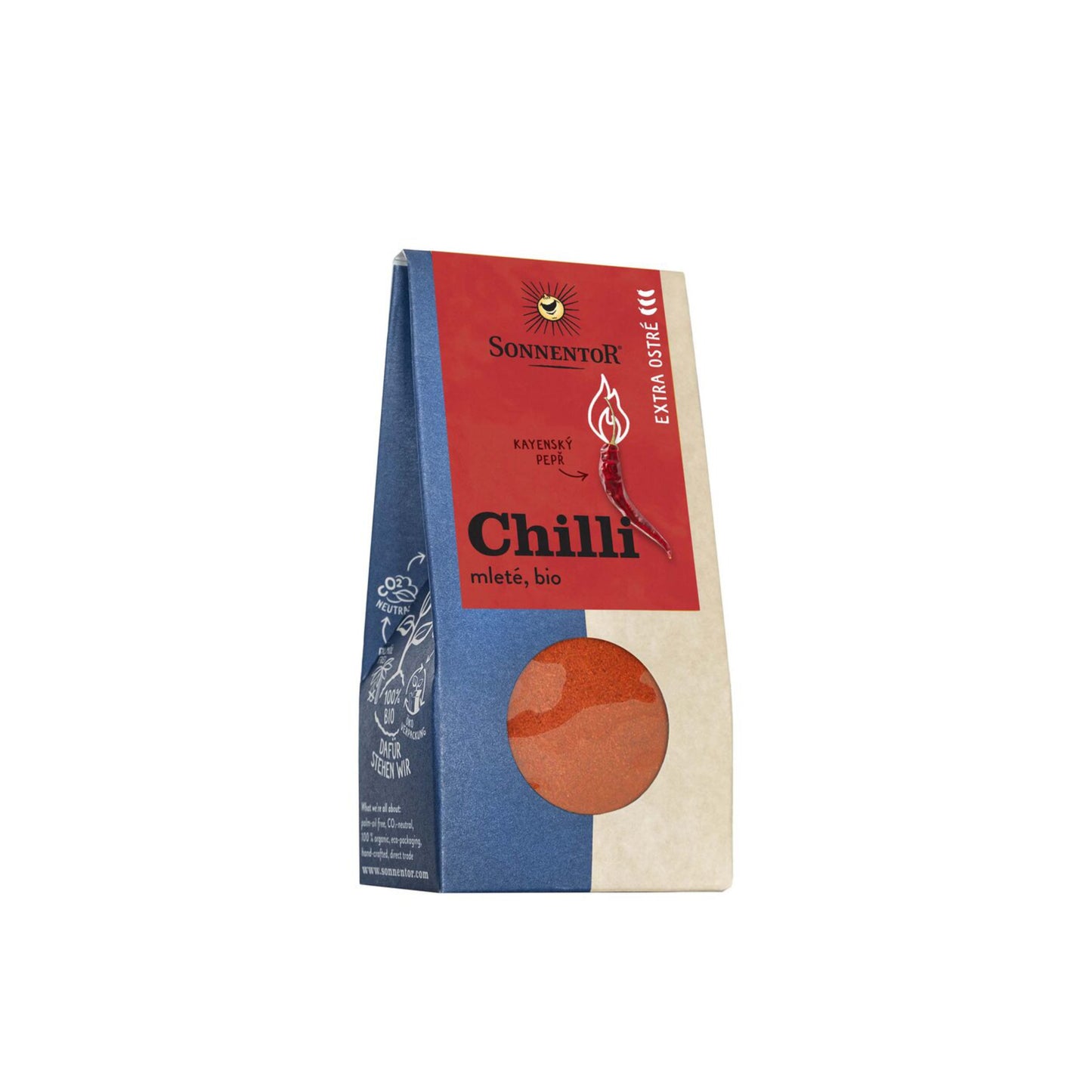 411130 Chilli mleté Kajenský pepř extra ostré 40 g BIO SONNENTOR-1
