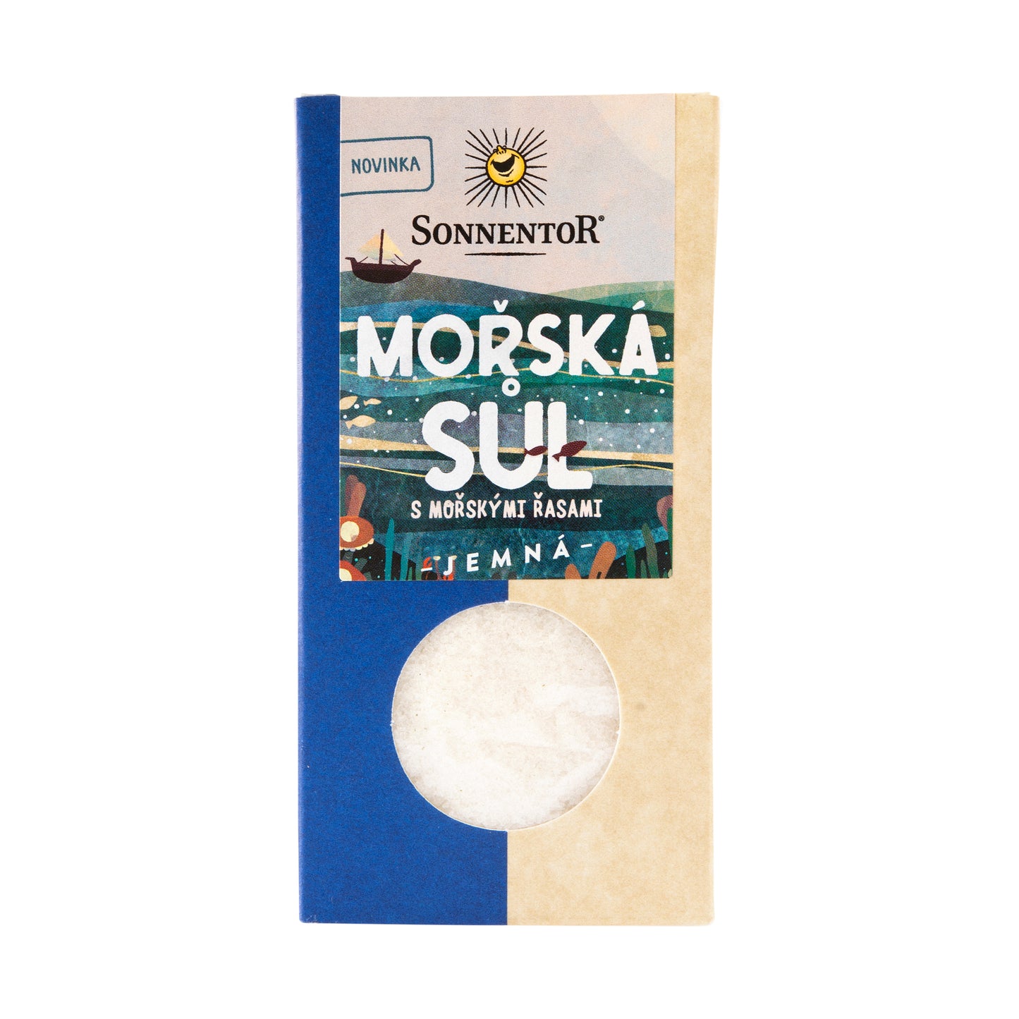 411248 Sůl mořská s mořskými řasami jemná 150 g SONNENTOR-1