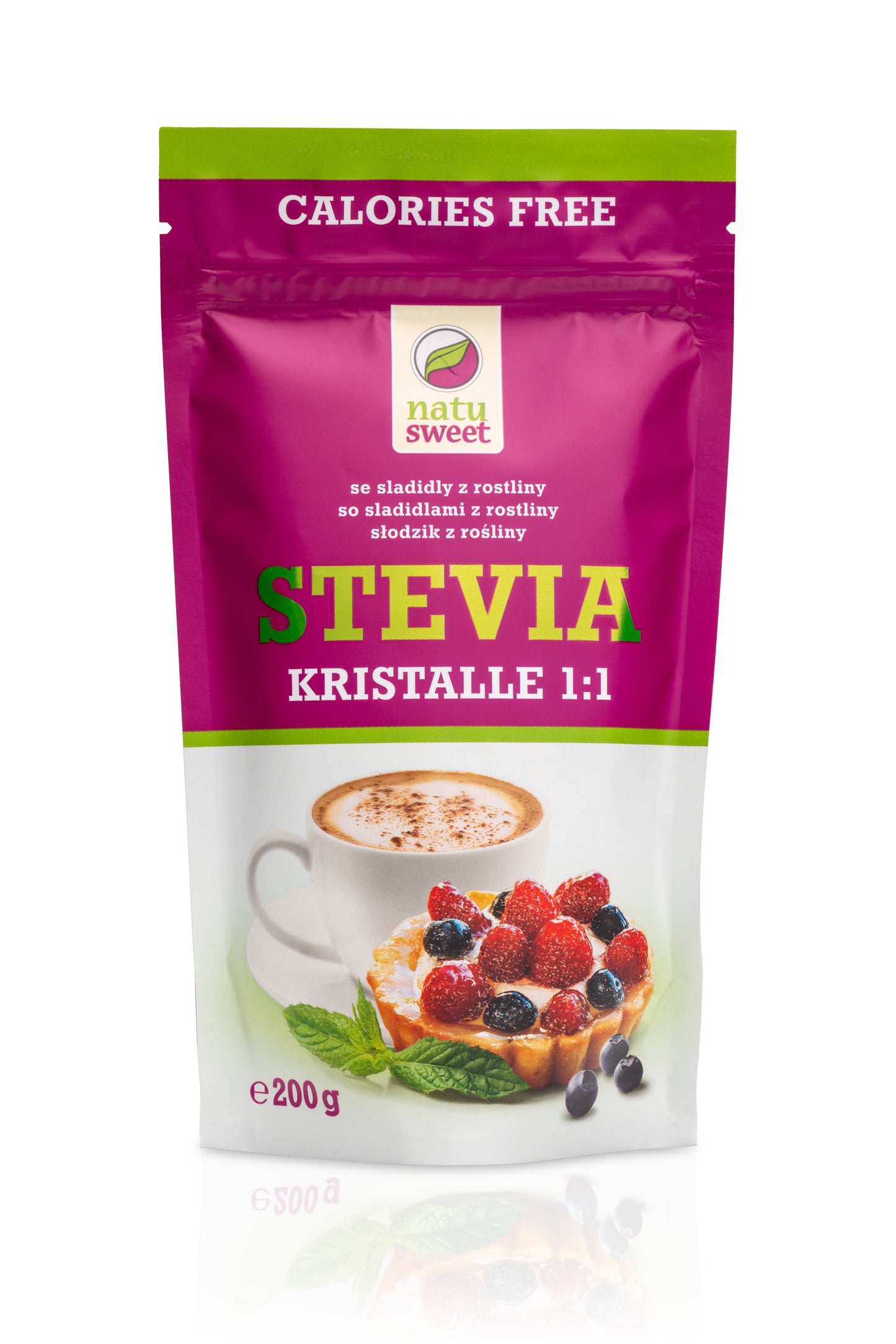 423064 Sladidlo ze stévie kristalle 1:1 200 g NATUSWEET-2