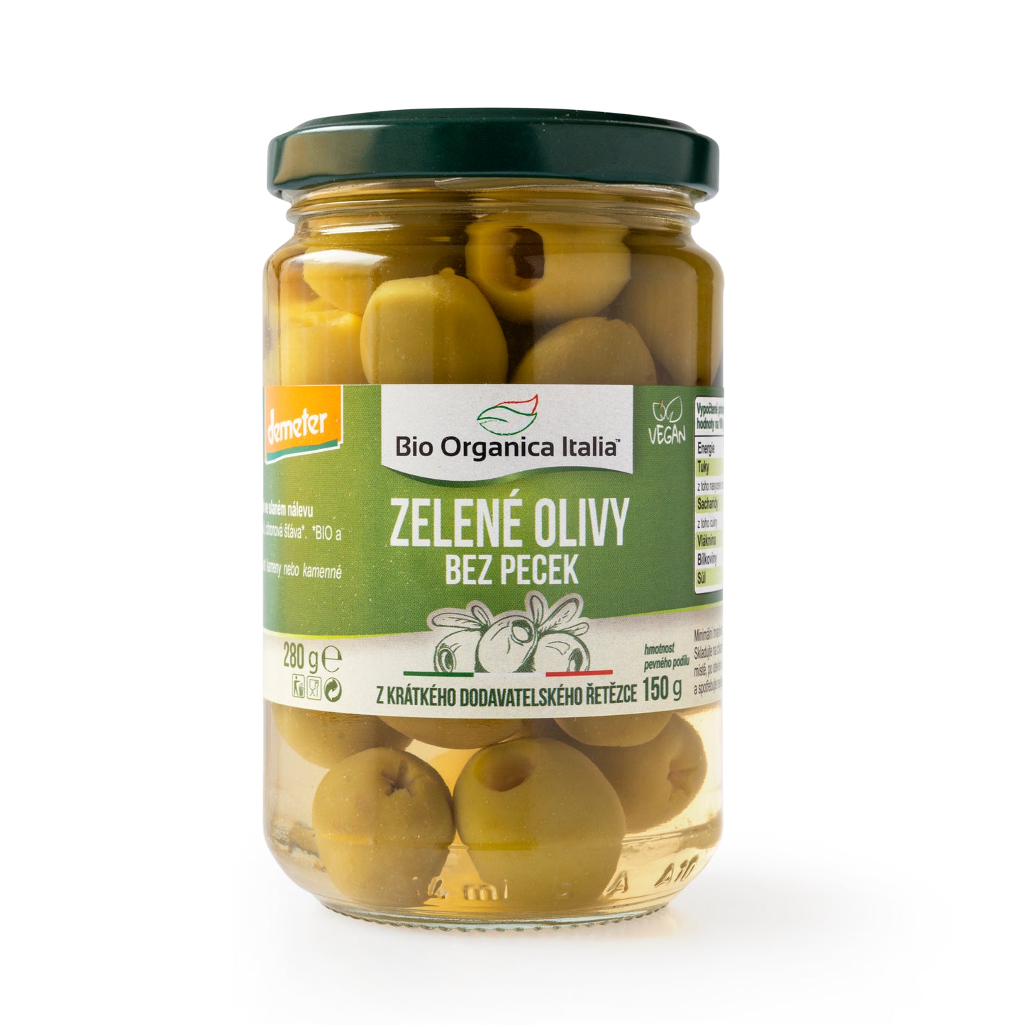 430144 Olivy zelené ve slaném nálevu bez pecek 280 g BIO BIO ORGANICA ITALIA-1