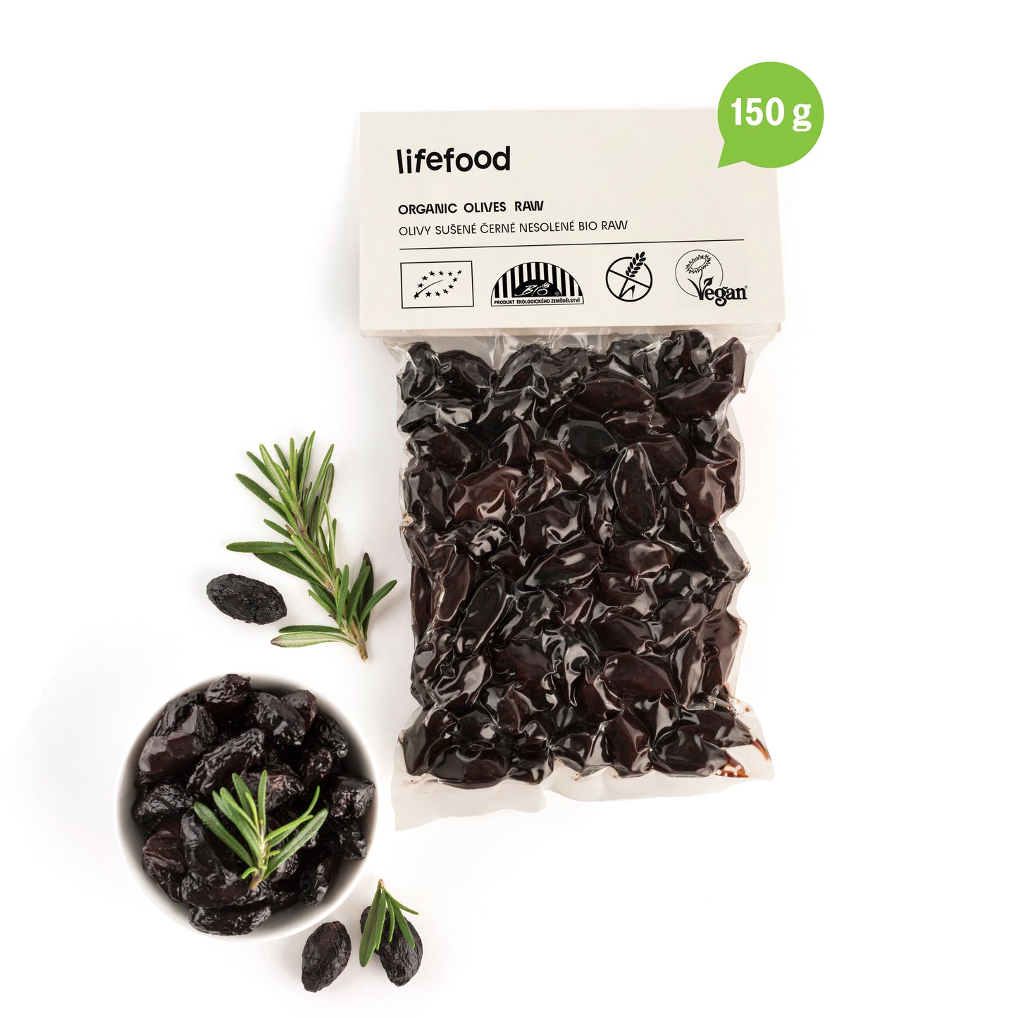 430151 Olivy Botija černé sušené s peckami raw 150 g BIO LIFEFOOD-1