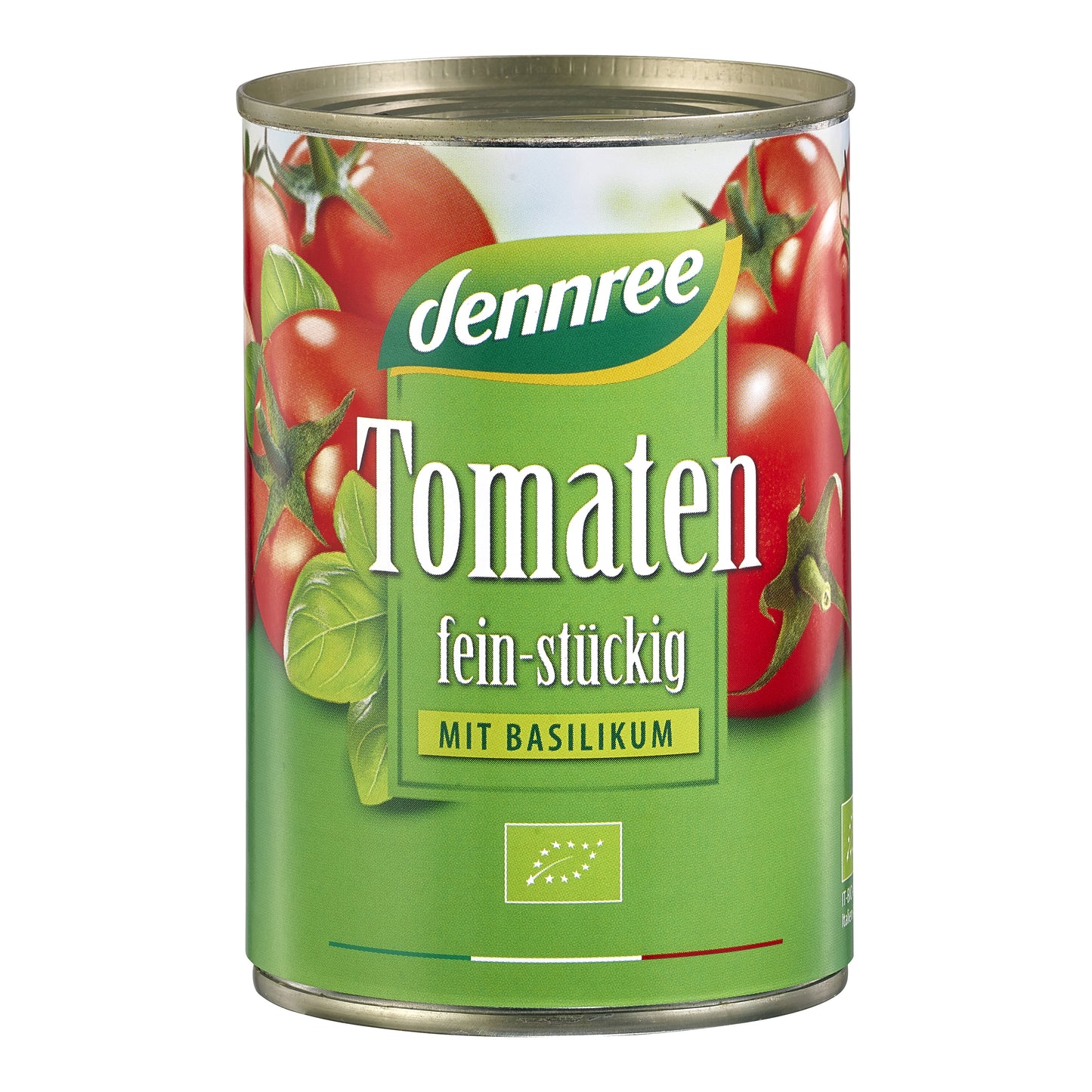440182 Rajčata krájená s bazalkou 400 g BIO DENNREE-1