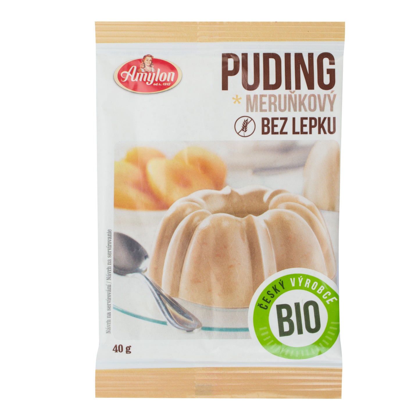 450007 Pudink meruňkový s kousky ovoce bezlepkový 40 g BIO AMYLON-1