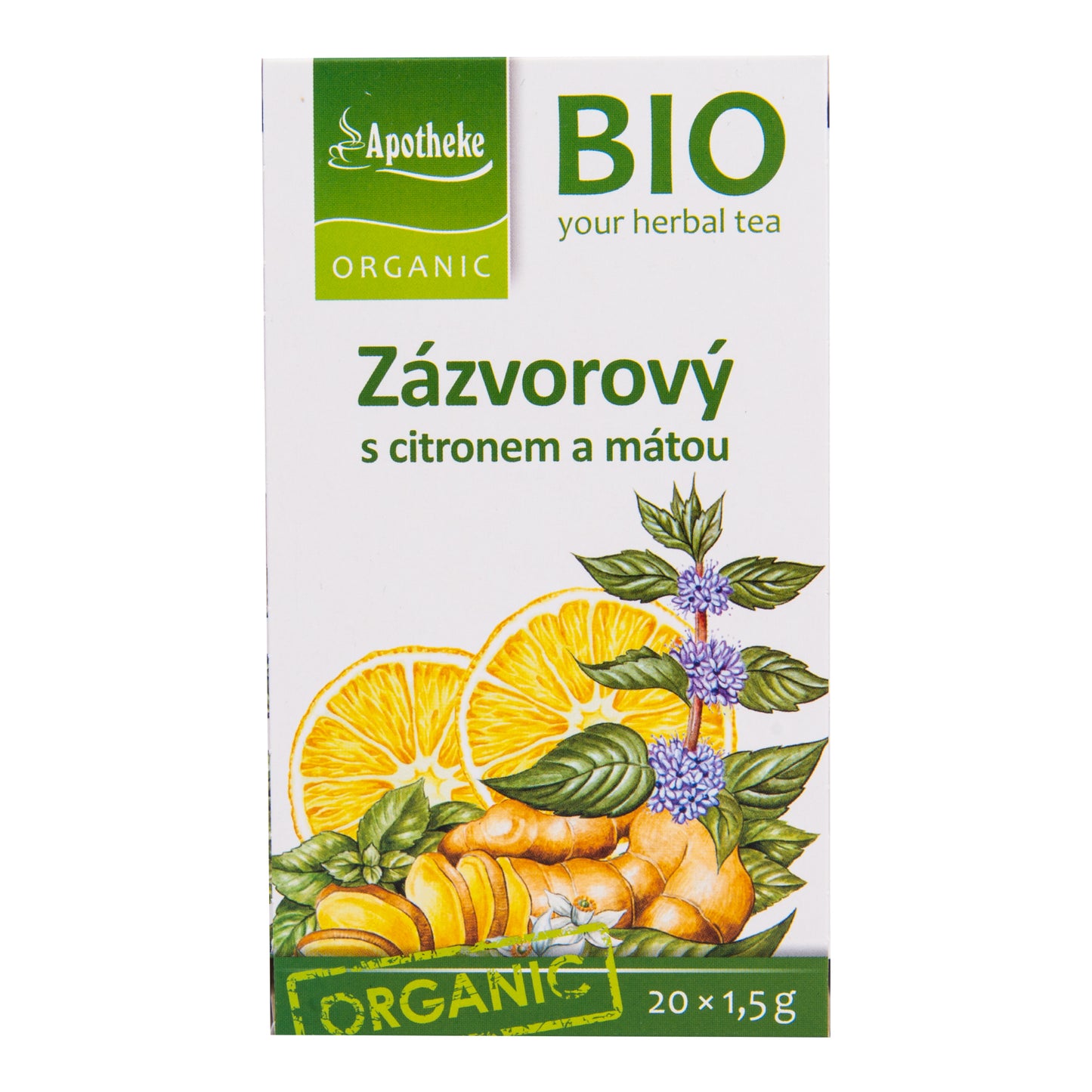 510106 Čaj Zázvorový s citronem a mátou 30 g BIO MEDIATE-1