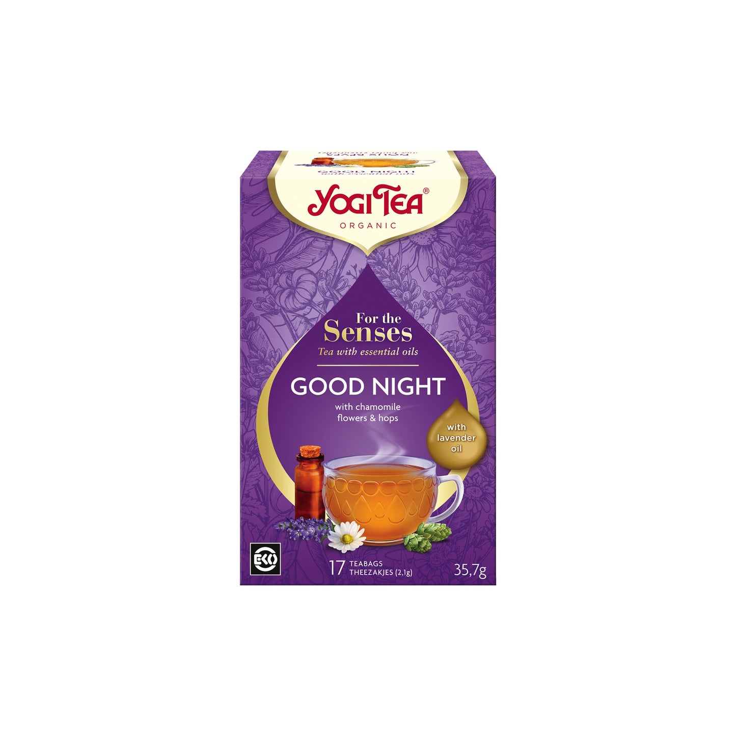 510515 Čaj Pro smysly - Dobrou noc 17 sáčků 35,7 g BIO YOGI TEA-1