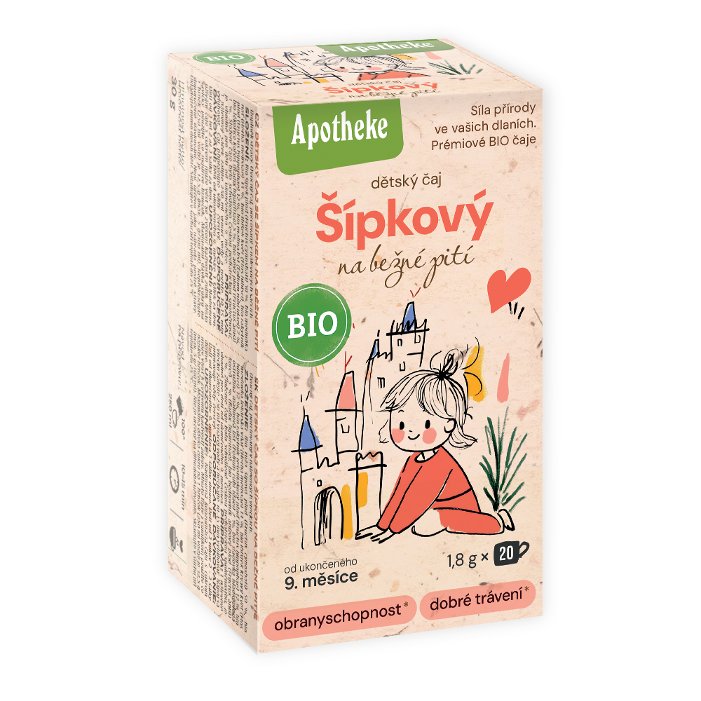 510604 Čaj dětský Šípkový na běžné pití 20 sáčků 36 g BIO MEDIATE-1