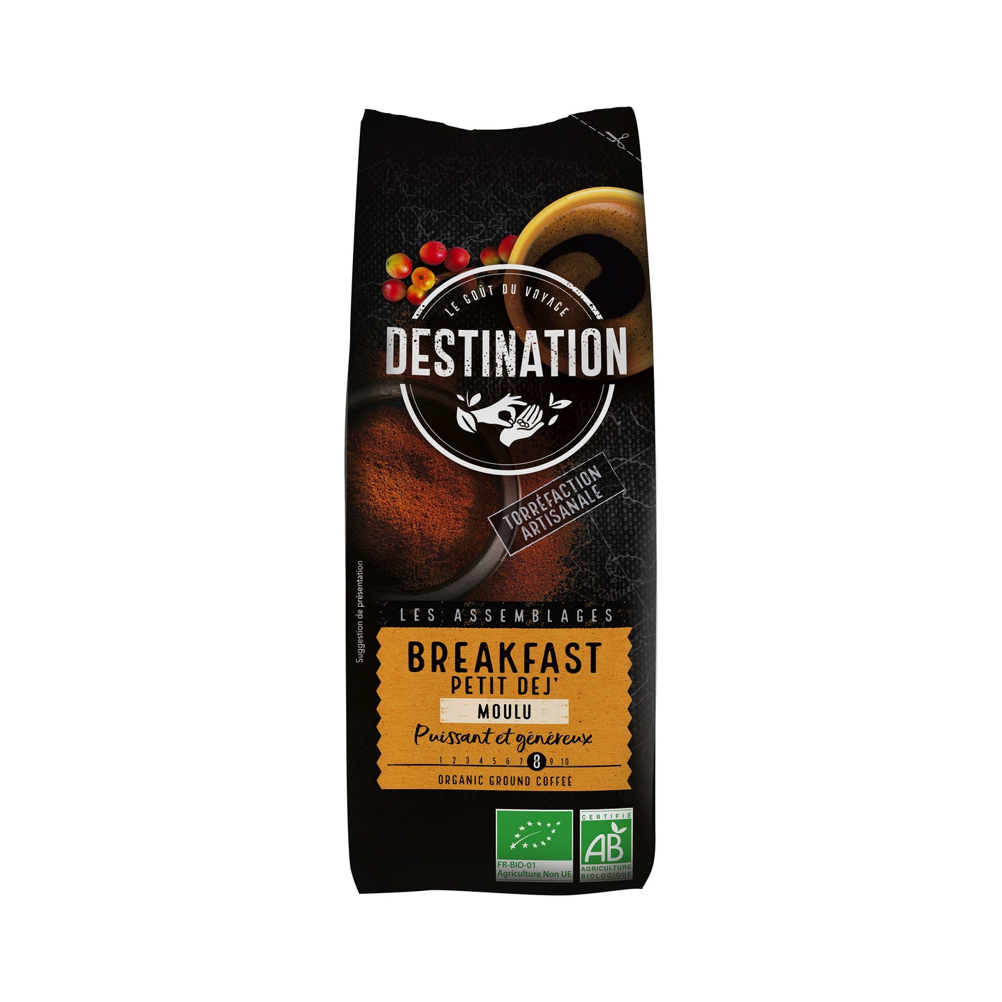 520036 Káva mletá Breakfast 250 g BIO DESTINATION-1