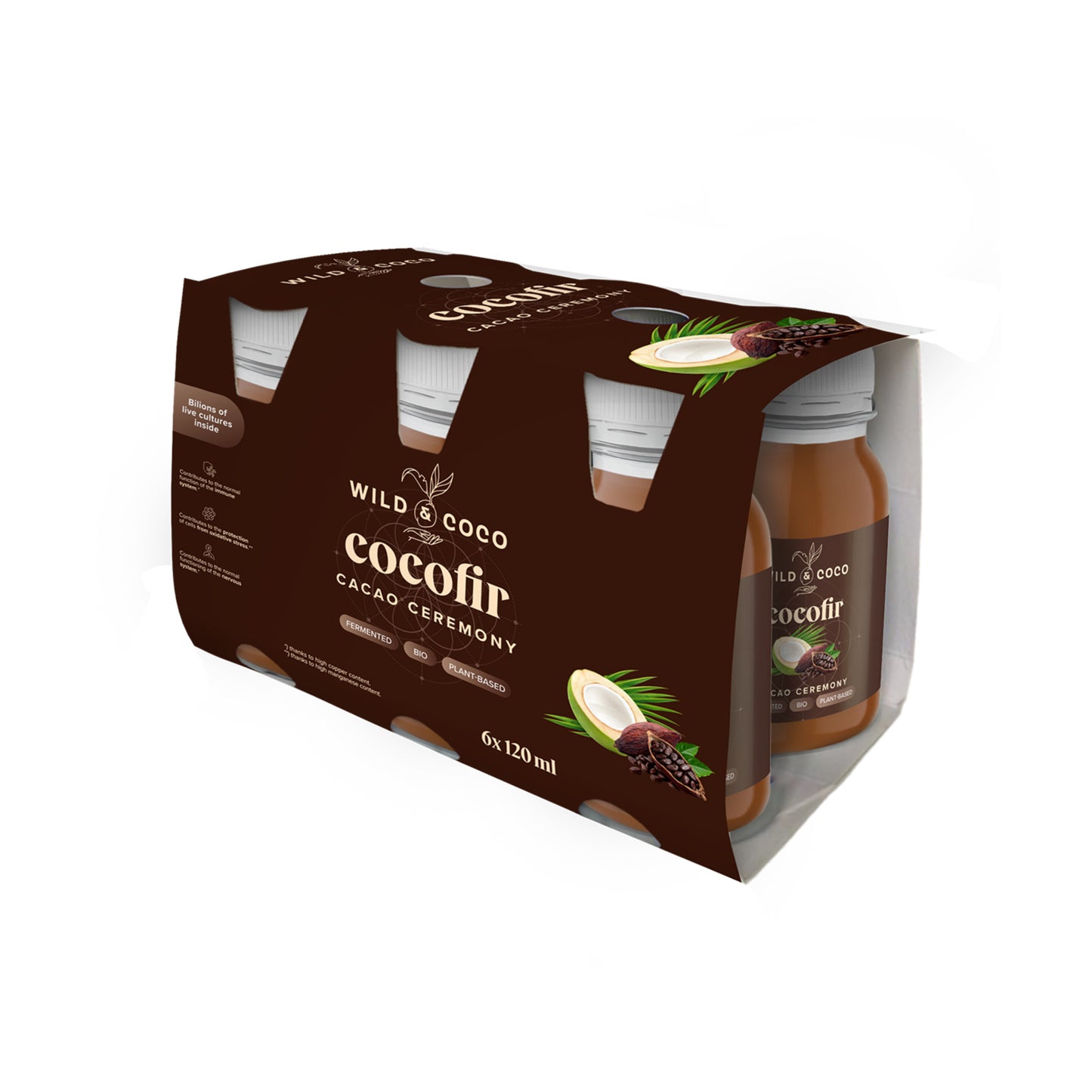 530102 Nápoj kokosový Cocofir Young Coconut & Vanilla 6 x 120 ml BIO WILD & COCO-1