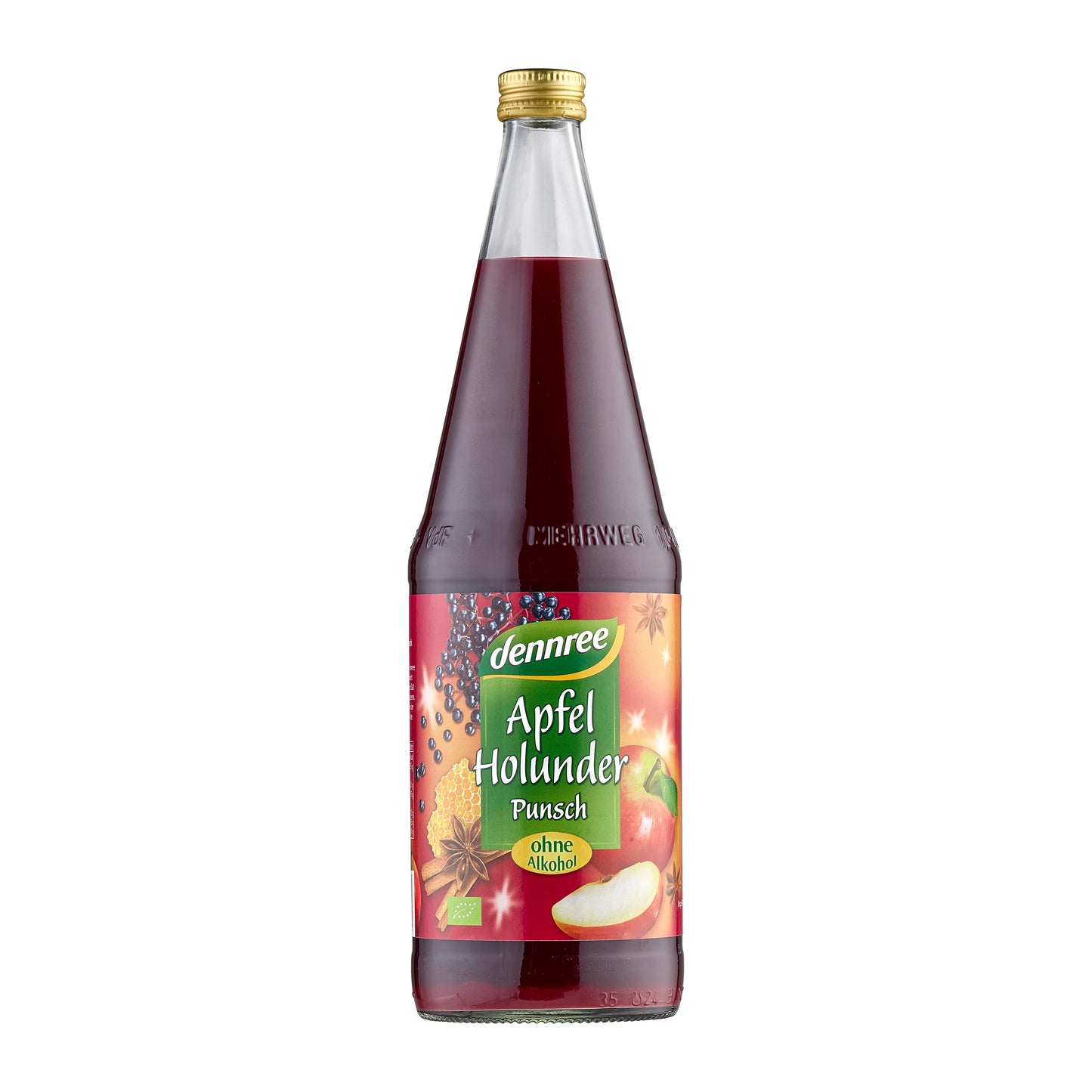550170 Punč jablko, bezinka bez alkoholu 1 l BIO DENNREE-1