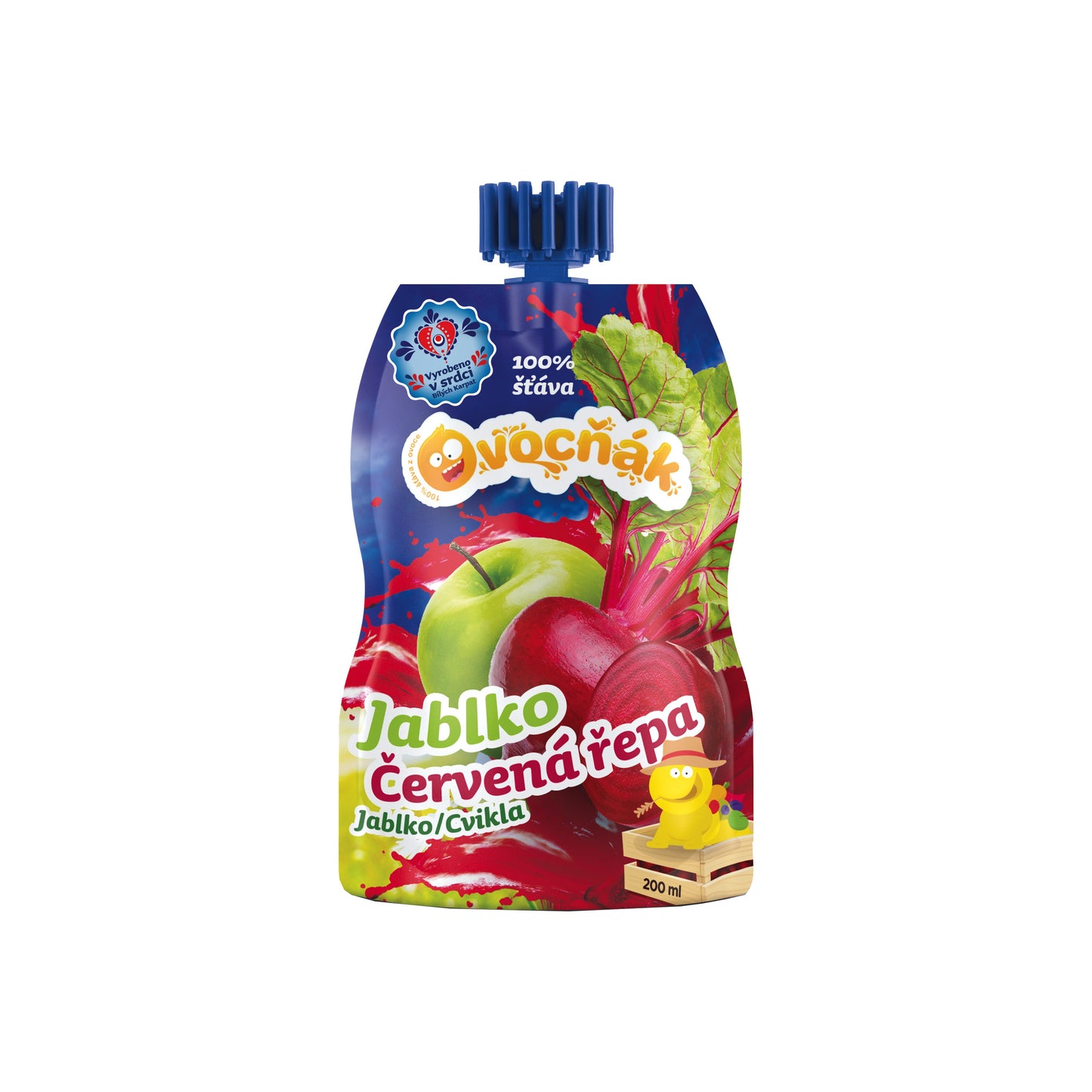 552079 Mošt ovocný jablko-červená řepa 200 ml OVOCŇÁK-1