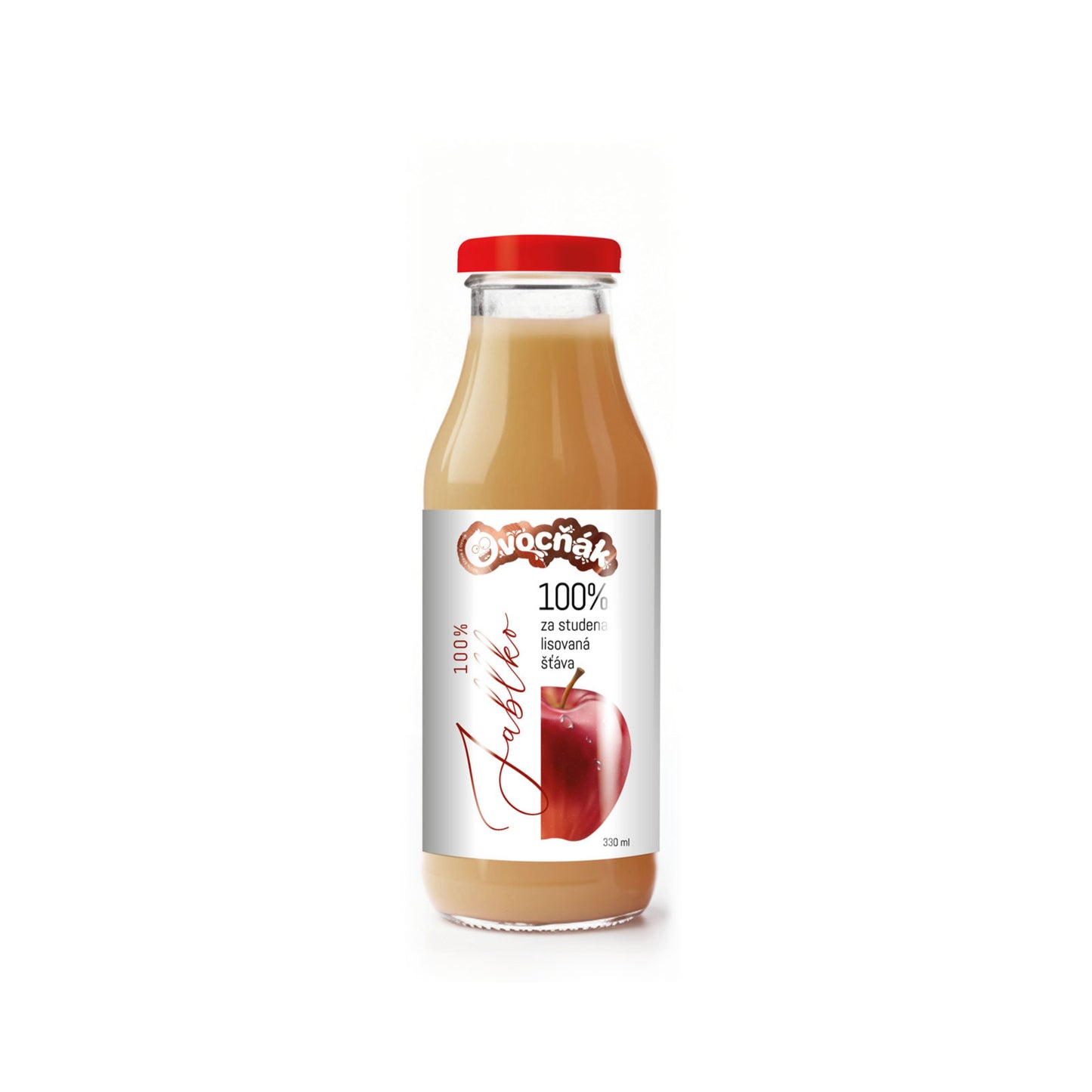 552113 Mošt ovocný jablko 100 % 330 ml OVOCŇÁK-1