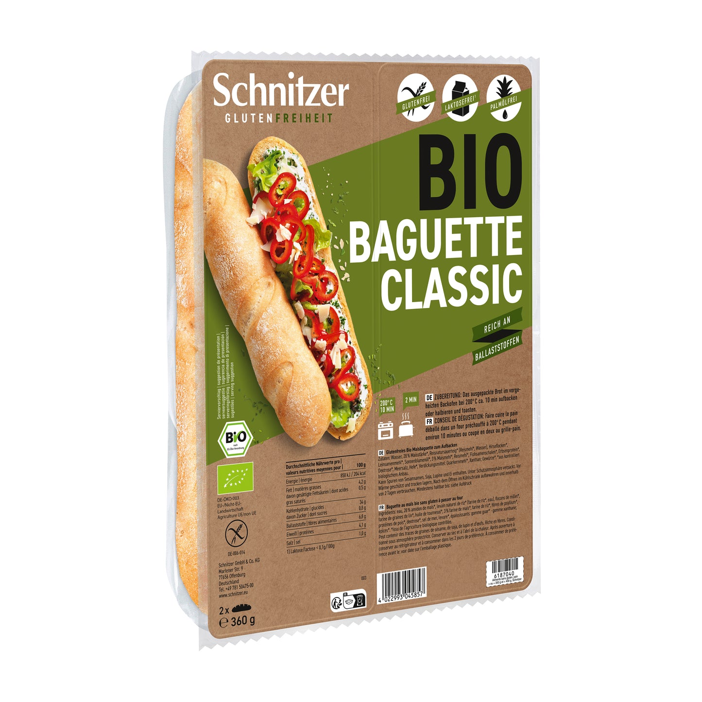 610066 Bagety klasik bezlepkové 360 g BIO SCHNITZER-1