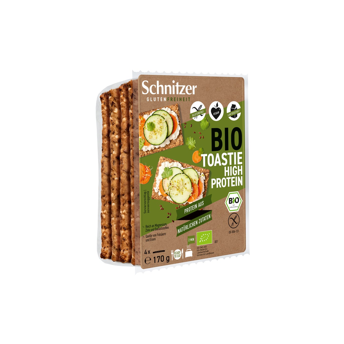 610097 Chléb toastový s vysokým obsahem bílkovin bezlepkový 170 g BIO SCHNITZER -1