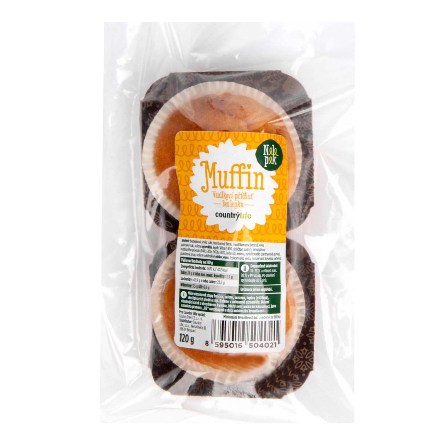 618301 Muffin vanilková příchuť bez lepku 120 g NELEPEK VO-1