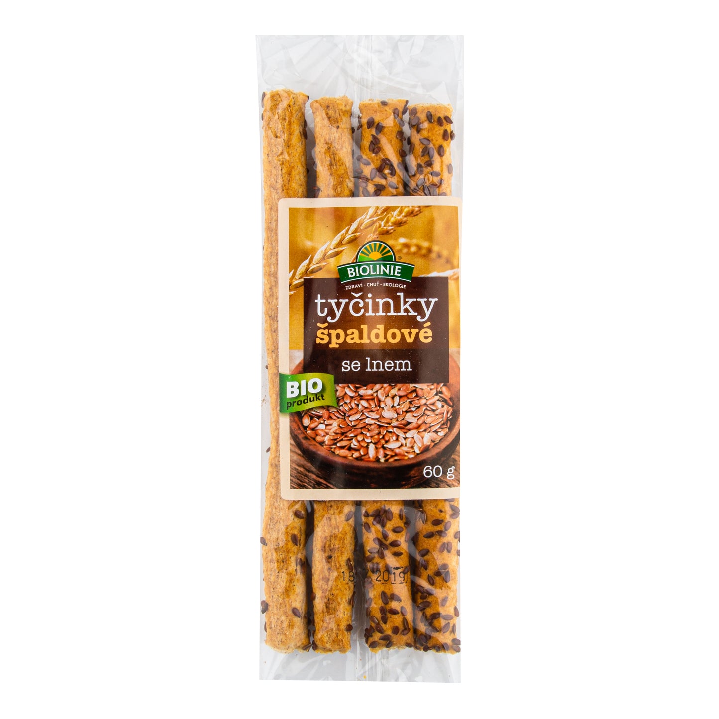 630006 Tyčinky špaldové se lnem 60 g BIO PRO-BIO-2