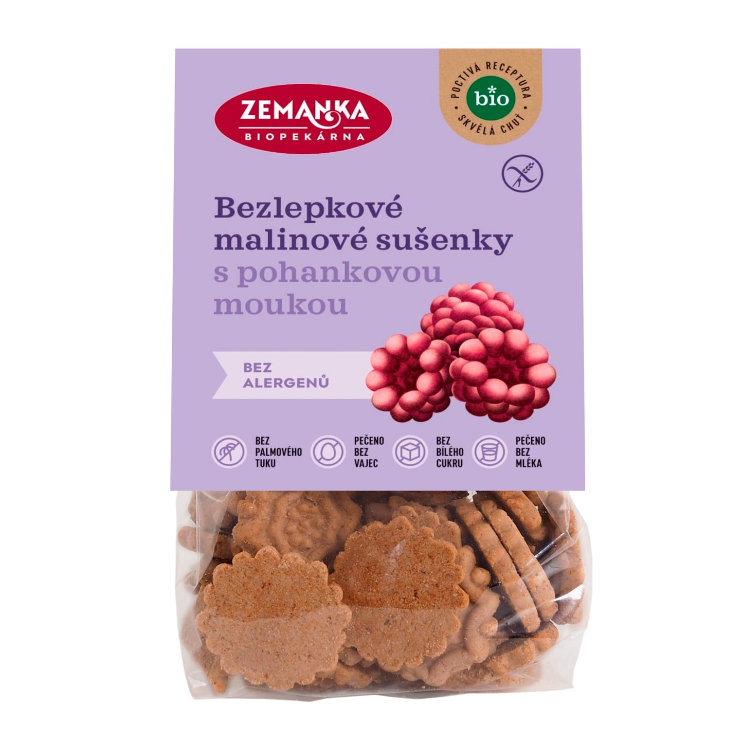 630173 Sušenky pohankovo - malinové bezlepkové 100 g BIO ZEMANKA-3