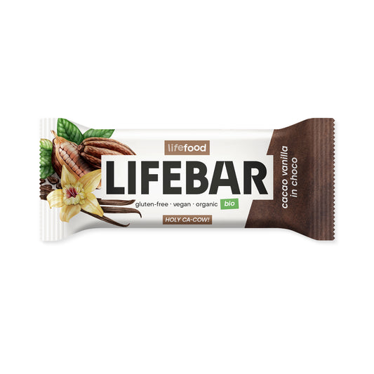 630227 Tyčinka Lifebar kakaové boby s vanilkou 40 g BIO   LIFEFOOD-1