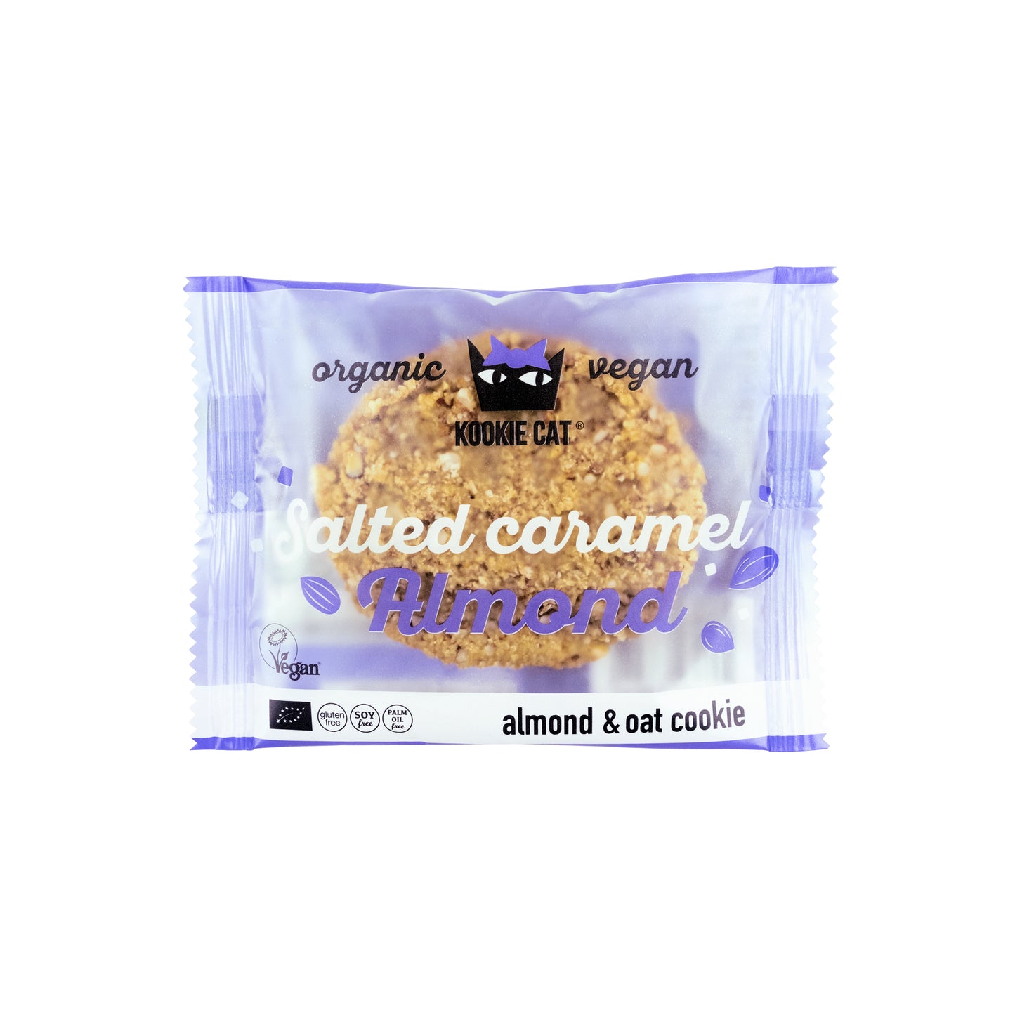 630330 Cookie slaný karamel s mandlemi veganské bezlepkové 50 g BIO KOOKIE CAT-1