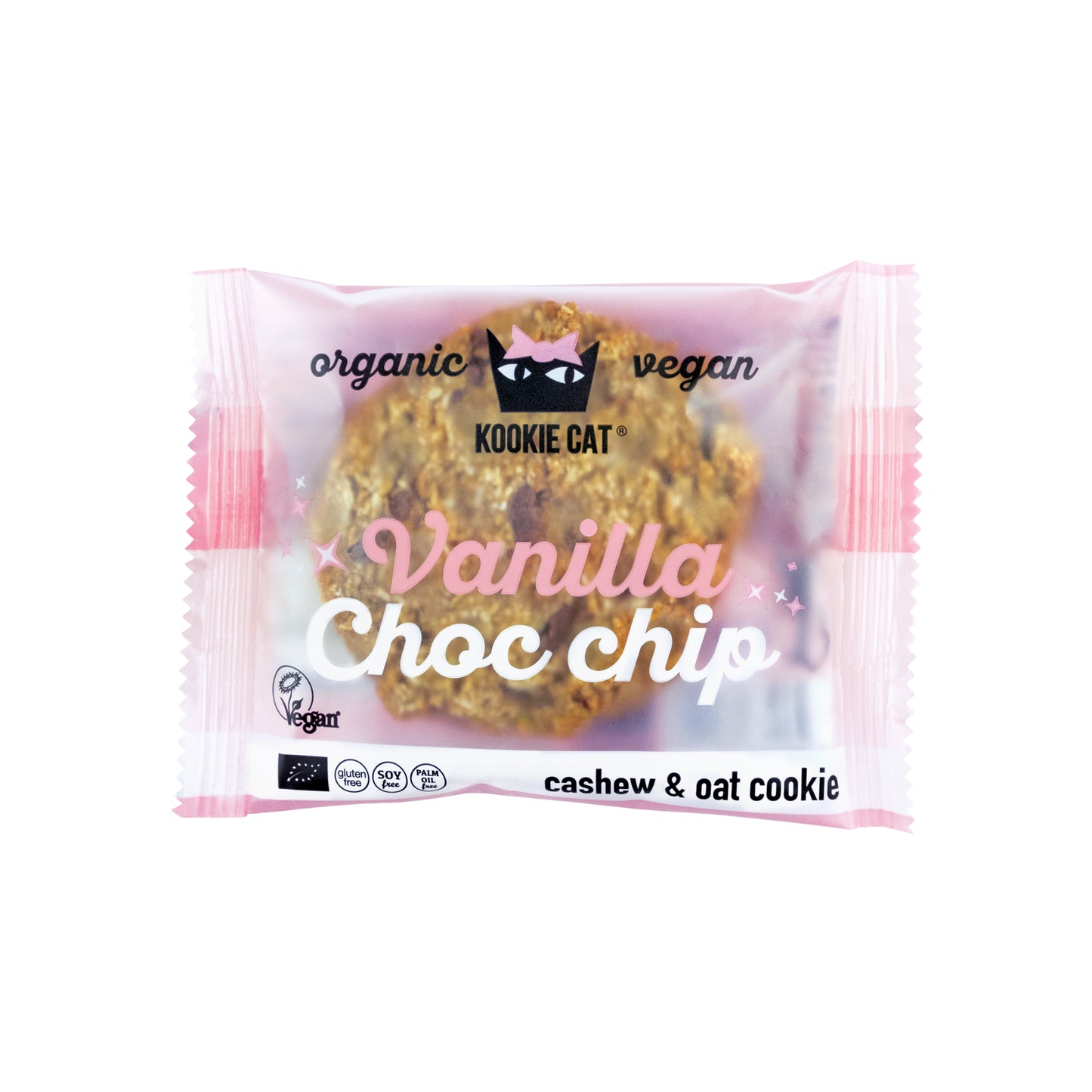 630331 Cookie vanilkové s kousky čokolády veganské bezlepkové 50 g BIO KOOKIE CAT-1