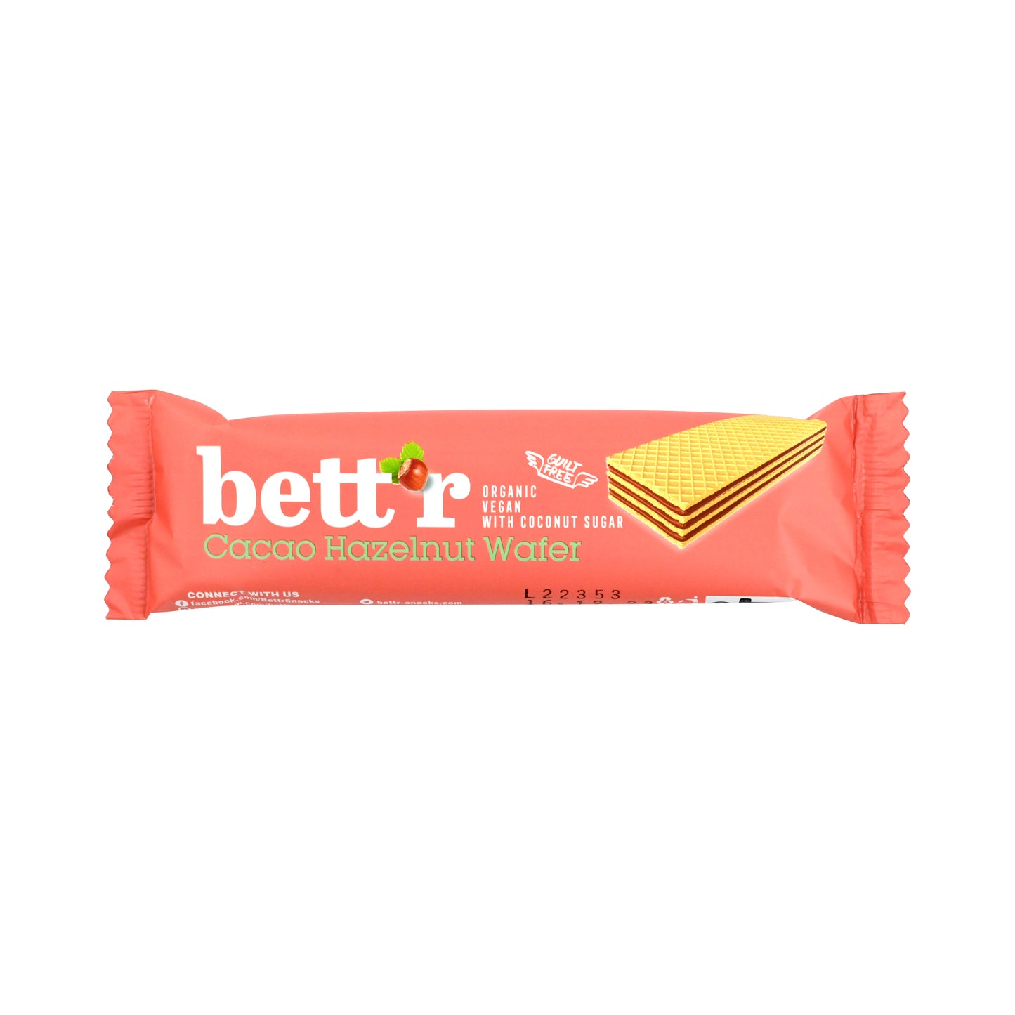 630332 Oplatka s lískovými oříšky a kakaem veganská 30 g BIO BETT´R-1