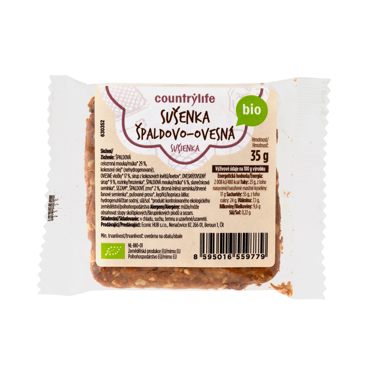 630352 Sušenka špaldovo-ovesná 35 g BIO COUNTRY LIFE-1