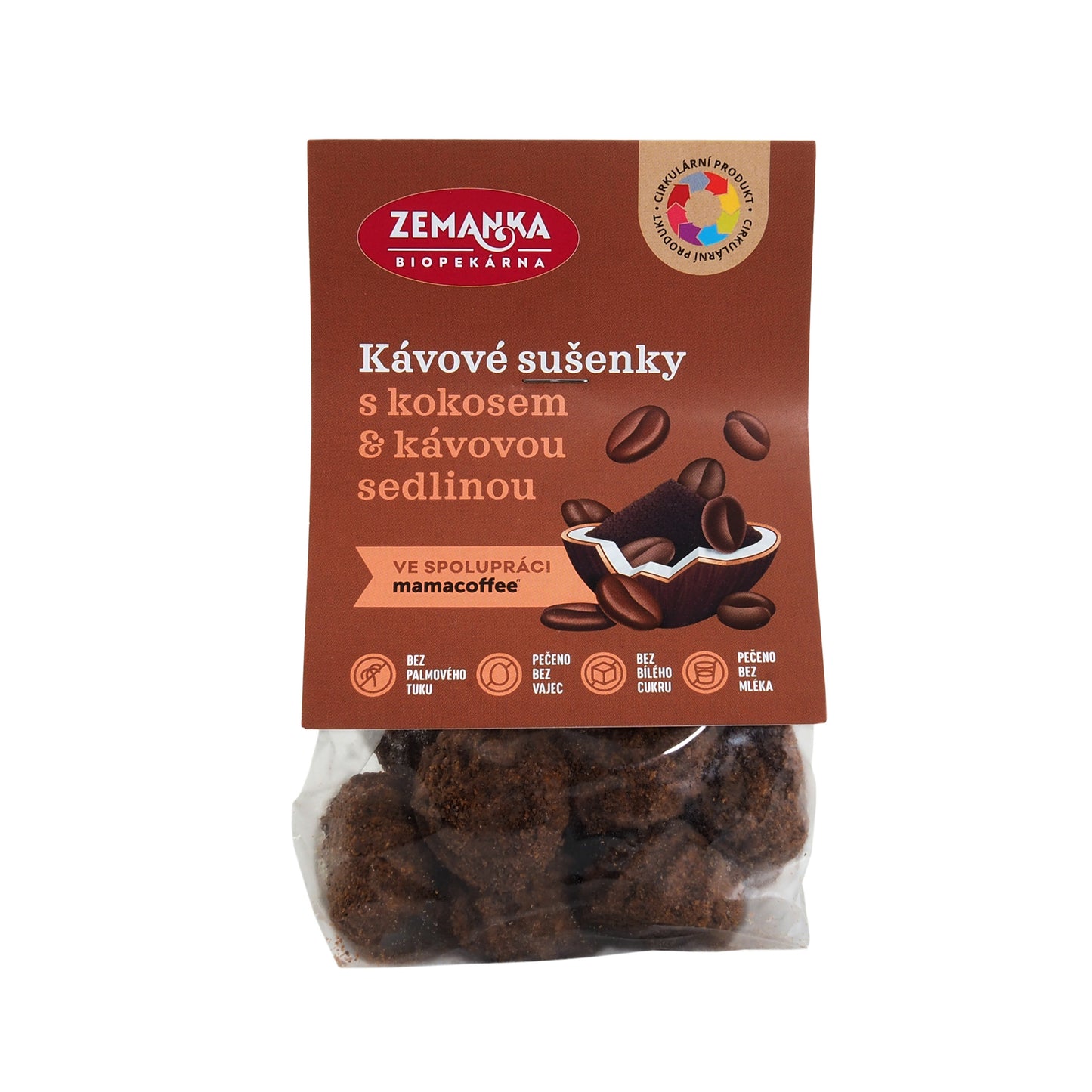 630388 Sušenky kávové s kokosem a kávovou sedlinou 100 g ZEMANKA-1