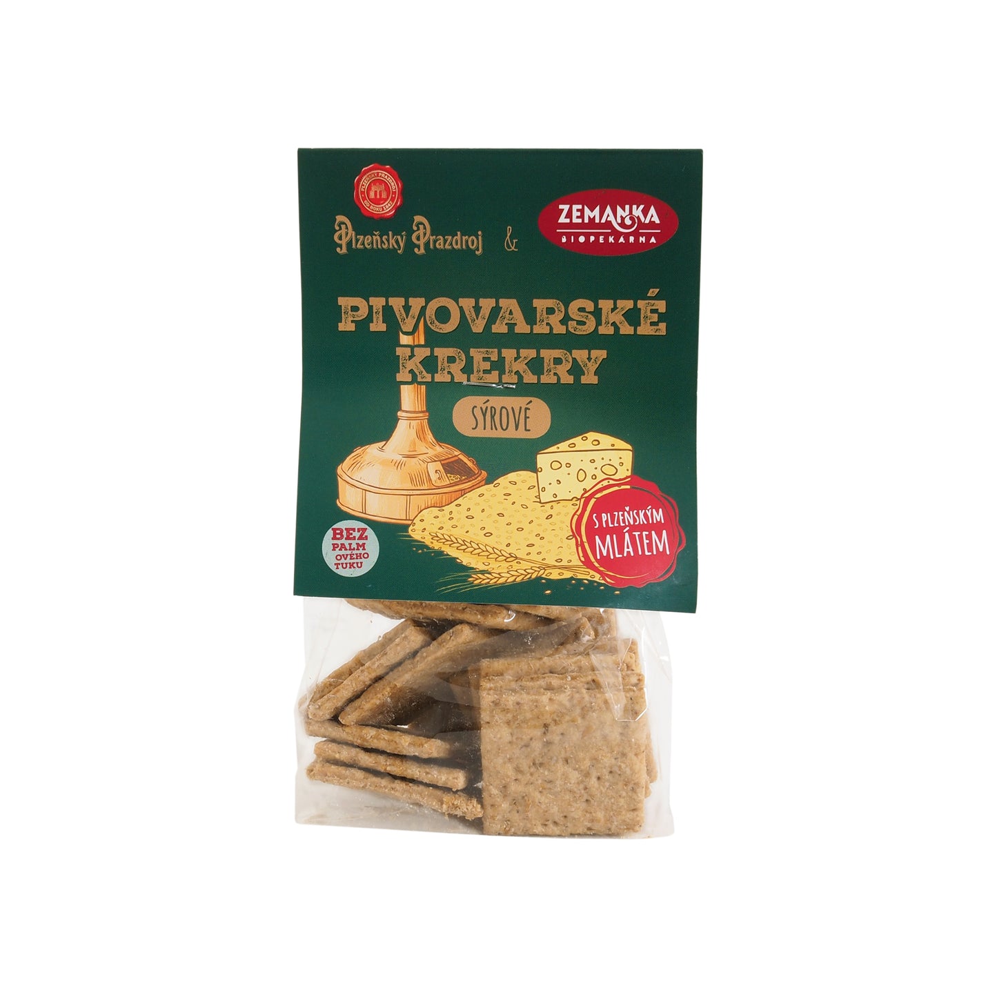 630390 Krekry slané s mlátem z Plzeňského Prazdroje a sýrem 100 g ZEMANKA-1