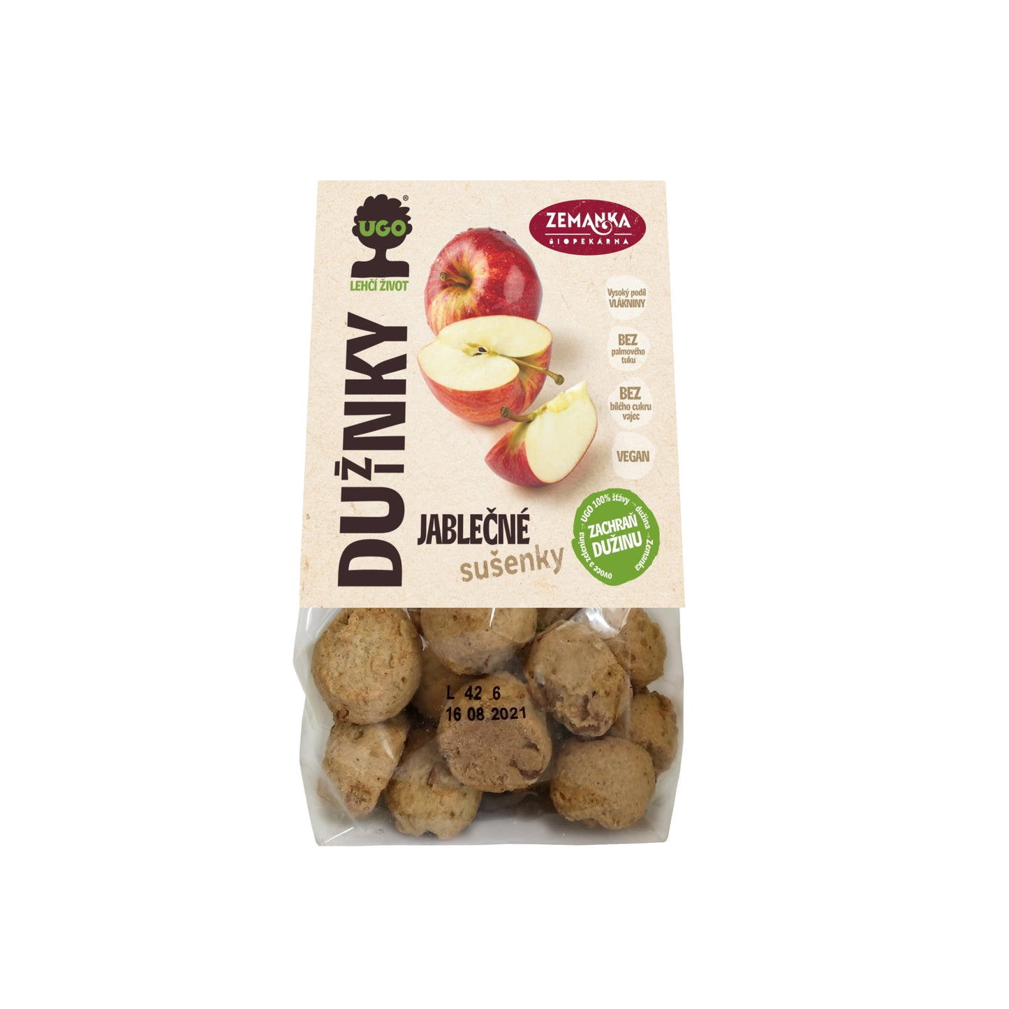630398 Sušenky s dužinou z jablek 100 g ZEMANKA-1