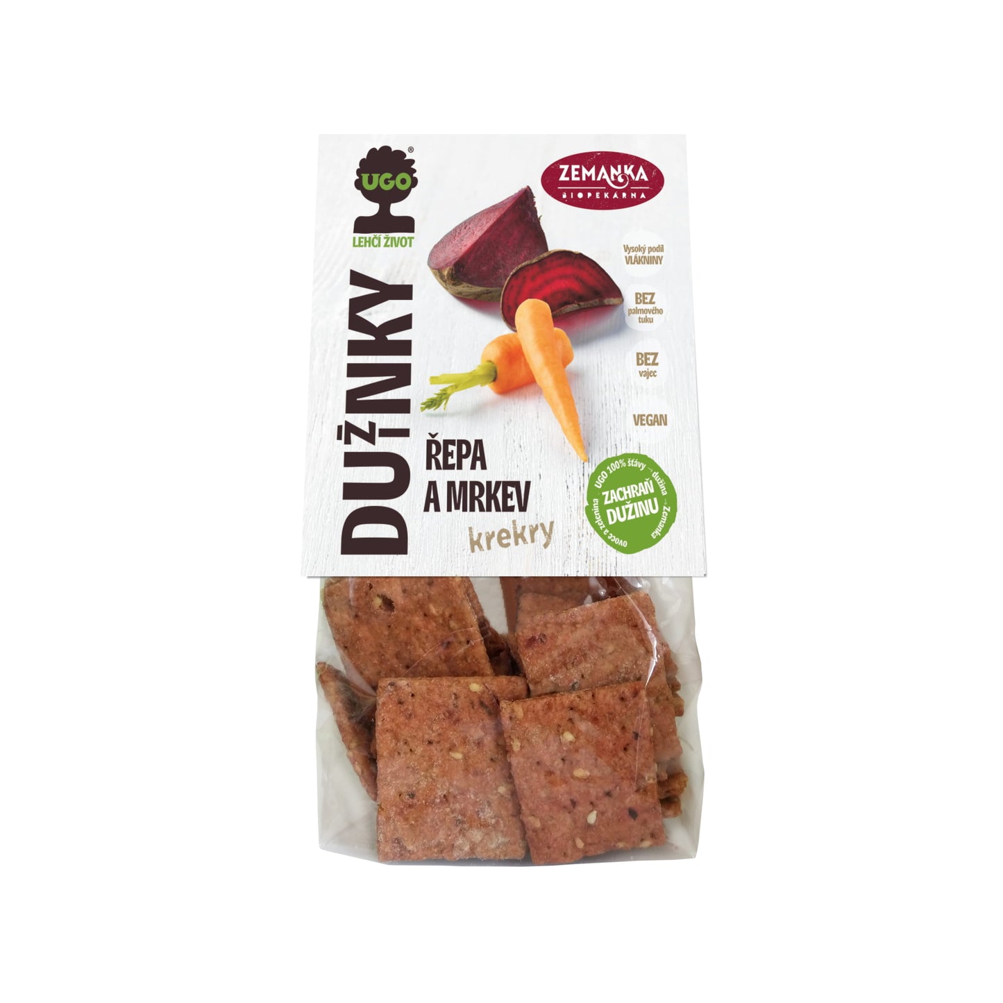 630399 Krekry slané s dužinou z červené řepy a mrkve 100 g ZEMANKA-1