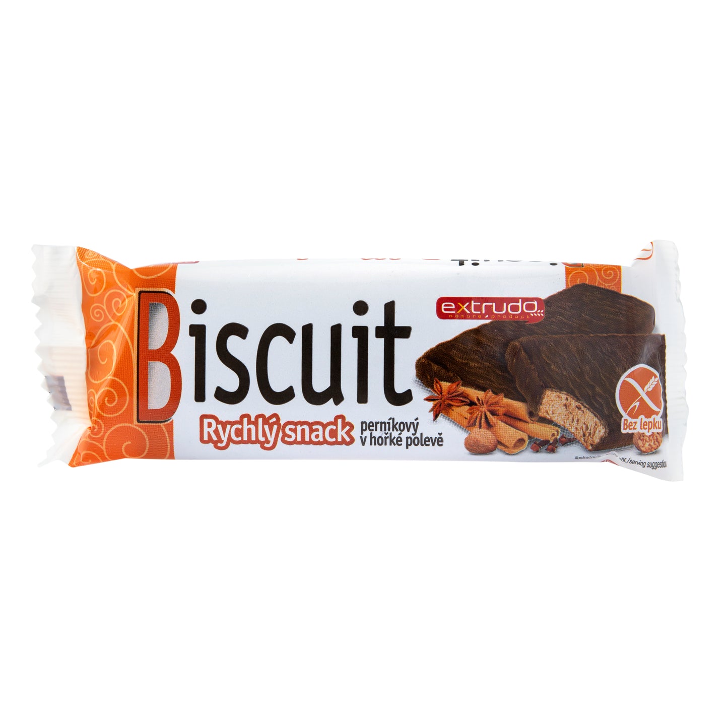 632203 Biscuit Rychlý snack perníkový v kakaové polevě 24 g EXTRUDO -2