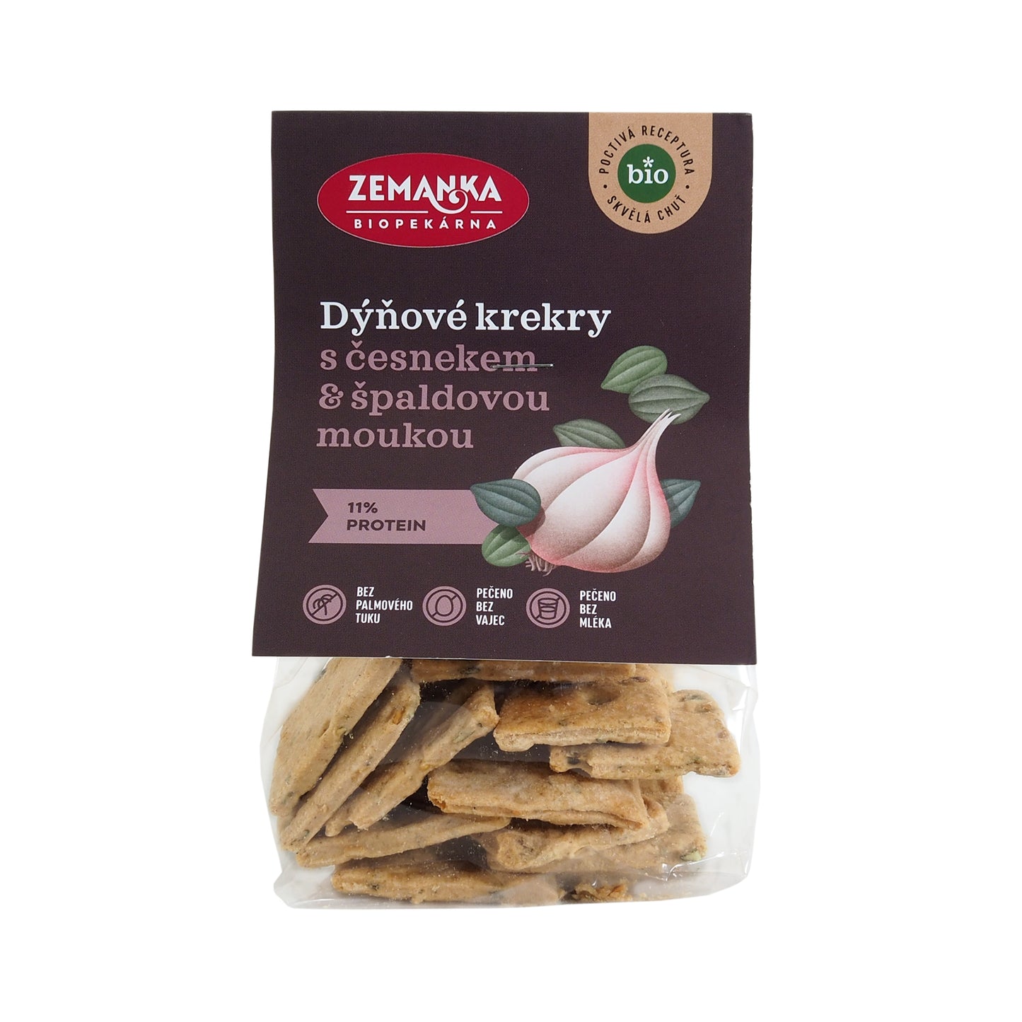 640018 Krekry s dýňovým semínkem a česnekem 100 g BIO ZEMANKA-1
