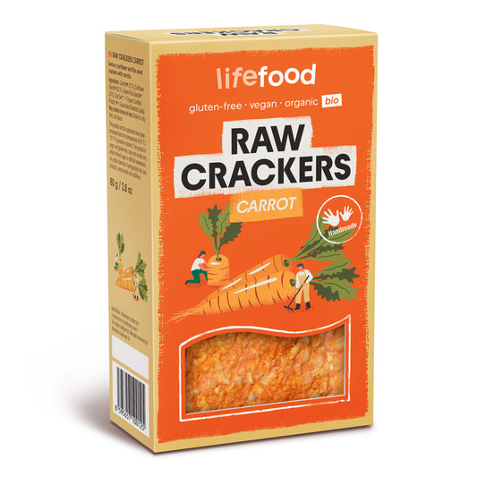 640029 Life Crackers mrkvánky raw 80 g BIO   LIFEFOOD-1